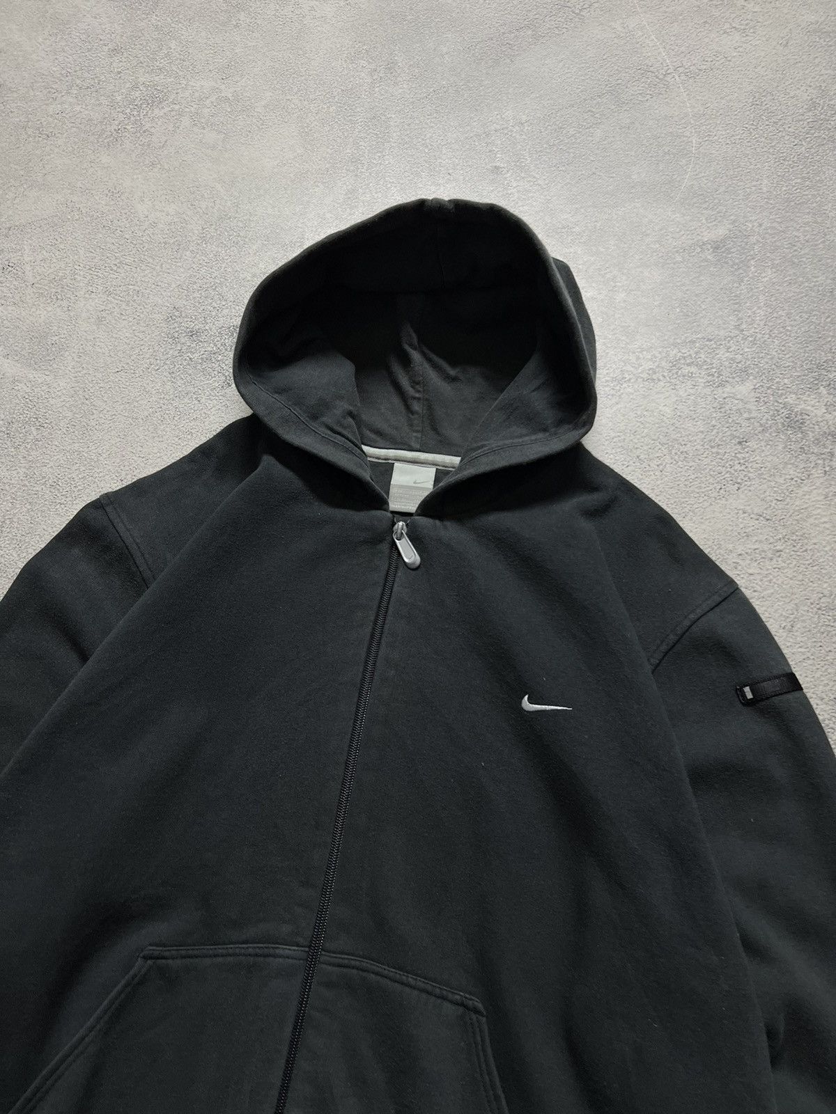 Vintage Vintage Y2K Faded Nike Mini Swoosh Oversized Hoodie 00’s Size US L / EU 52-54 / 3 - 1 Thumbnail