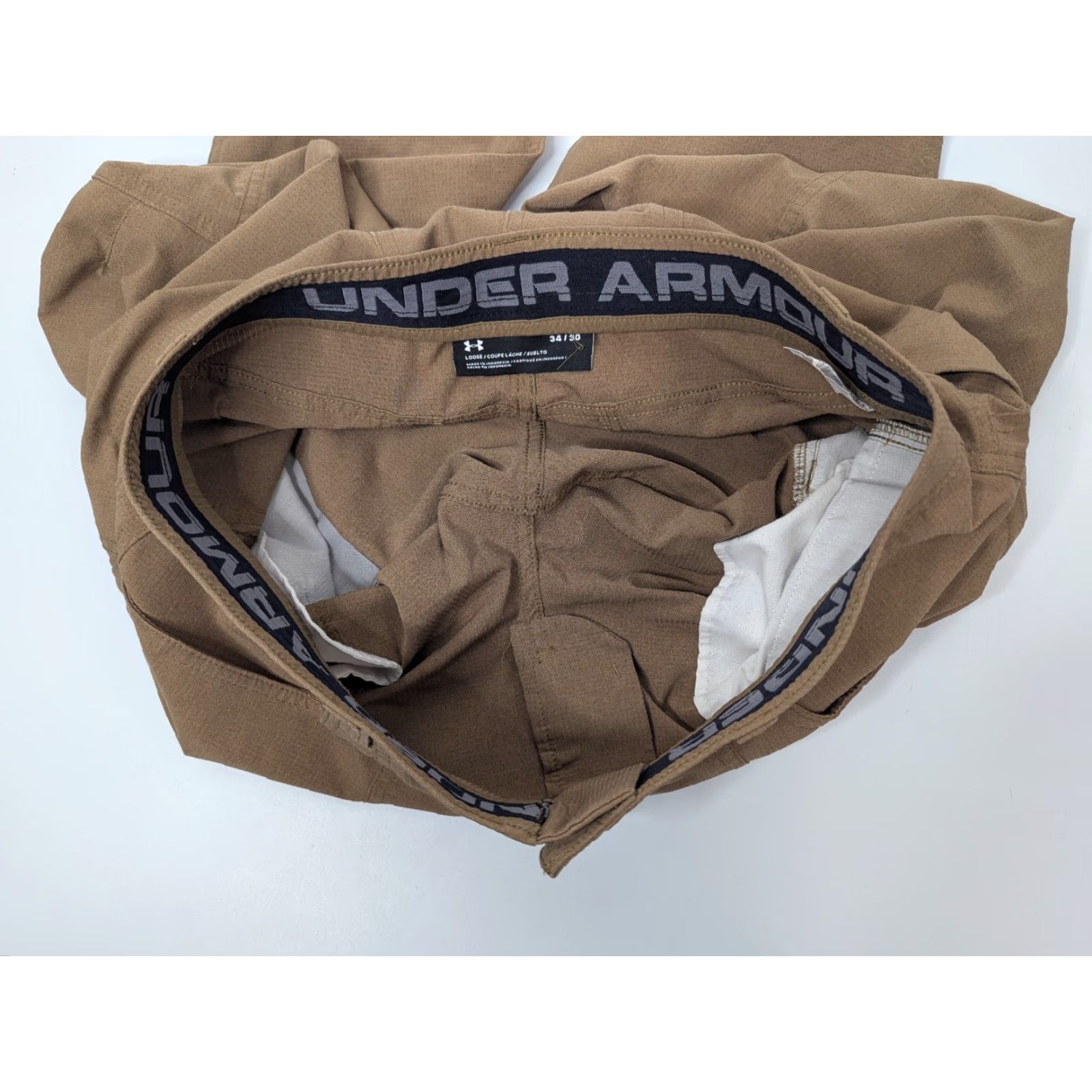 Under Armour Under Armour Men Pants Tactical UA Adapt Brown 34x30 Water Resistant Belted Loose 100% Polyester 1348645 Millitary Storm Adapt MENS? Size US 34 / EU 50 - 7 Thumbnail