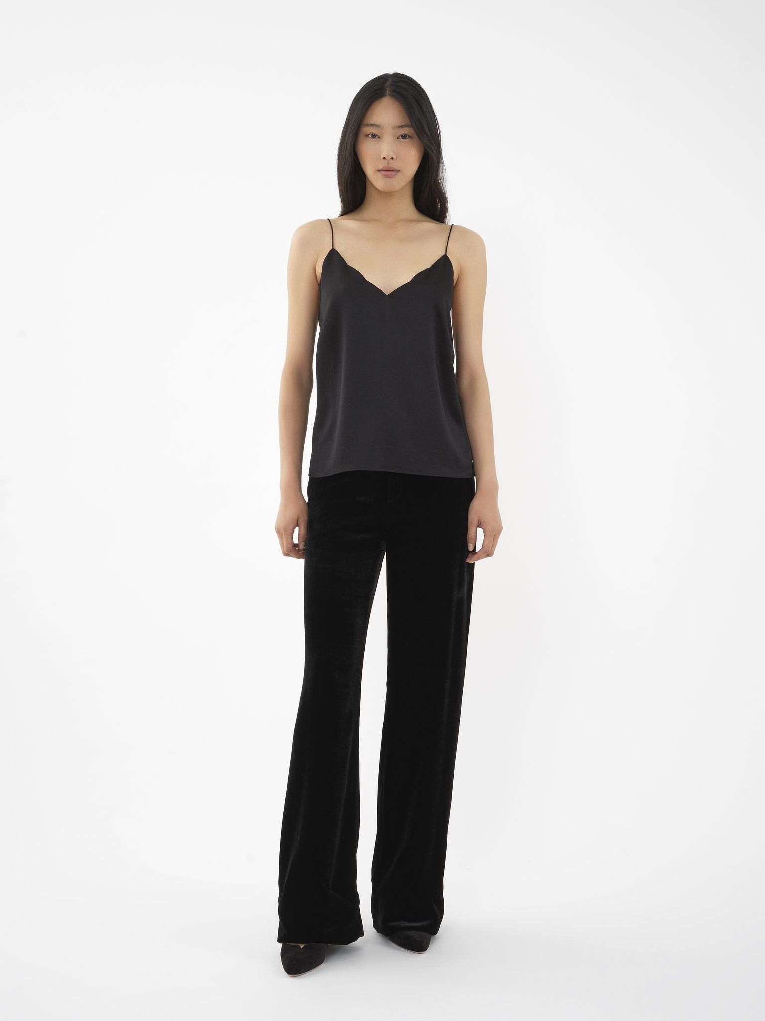 Chloe o1loc1c0325 CHC24 Tank Top in Black Size XL / US 12-14 / IT 48-50 - 2 Thumbnail