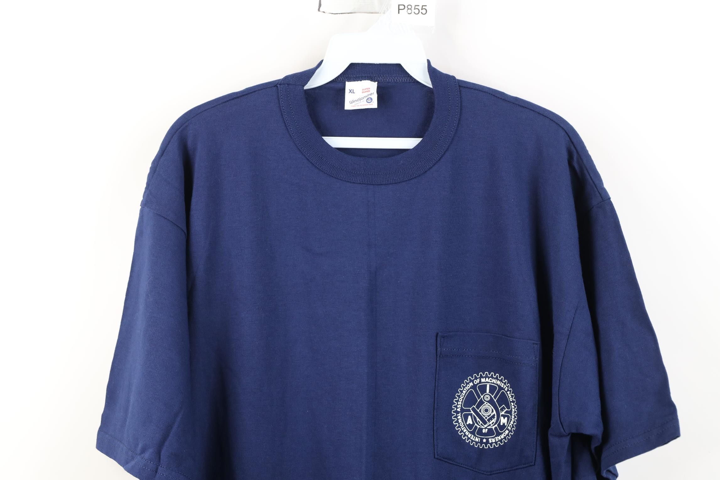 Vintage Deadstock Vintage 90s IAM Machinist Aerospace Union T-Shirt Size US XL / EU 56 / 4 - 2 Thumbnail