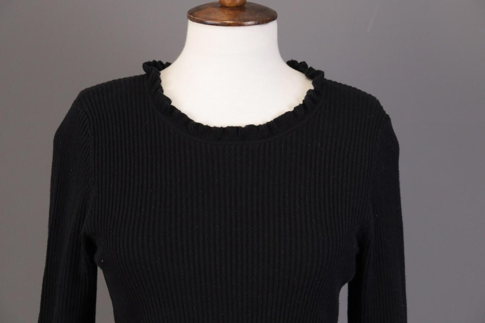 Lauren Ralph Lauren Lauren Ralph Lauren Black Ribbed Knit Sweater Size L Size L / US 10 / IT 46 - 3 Thumbnail