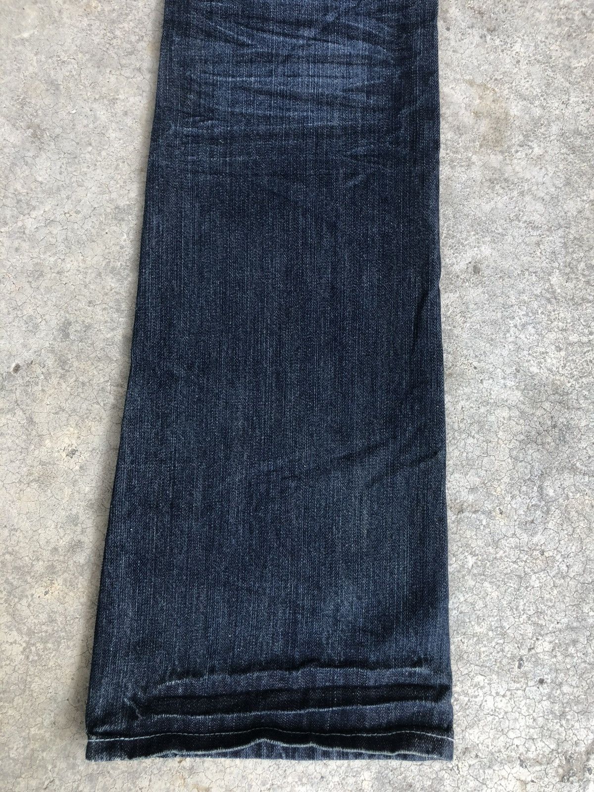 Le Grande Bleu (L.G.B.) Japanese Indecent Flared Jeans Distressed Buckle Back Size US 30 / EU 46 - 12 Thumbnail