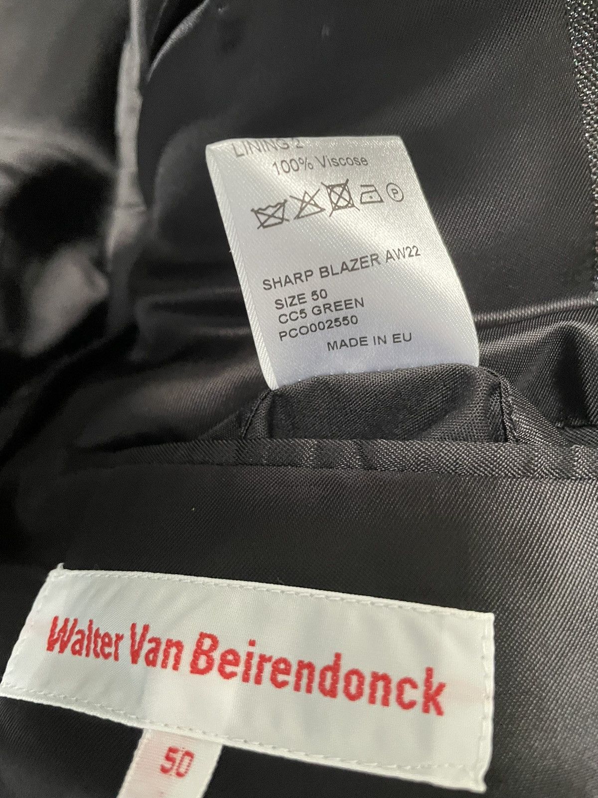 Walter Van Beirendonck Walter van beirendonck AW22 sharp blazer Size 44L - 6 Thumbnail