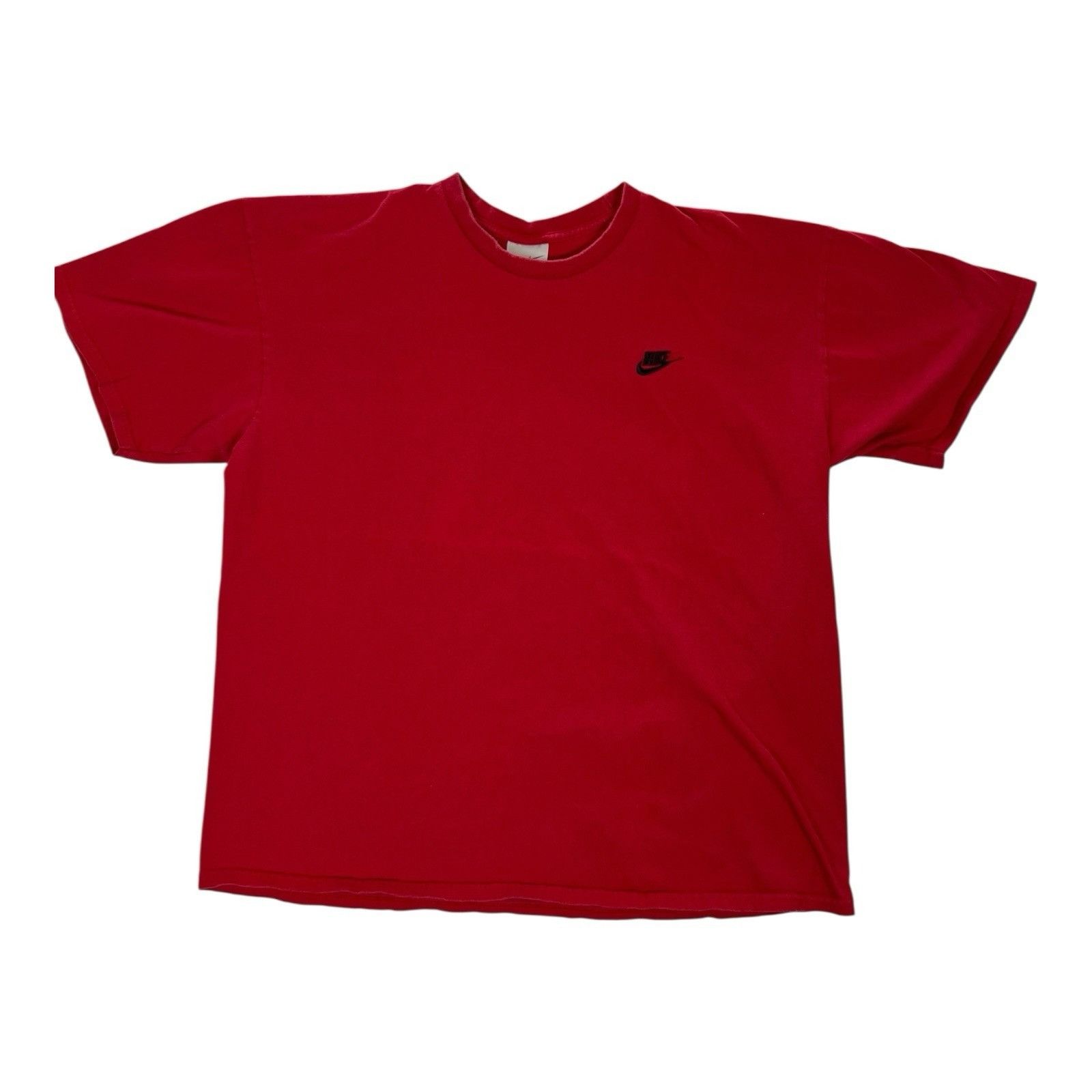 Nike Vintage Nike T-Shirt Red Blank Essential Embroidered Logo Y2 Size US XL / EU 56 / 4 - 1 Thumbnail
