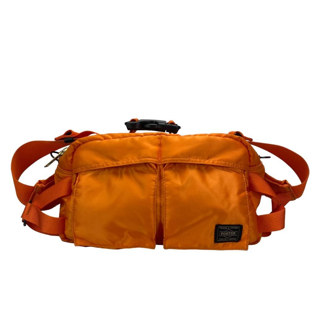 image of Porter 20Th Anniversary Tanker 2-Way Waist Bag in Orange, Men's