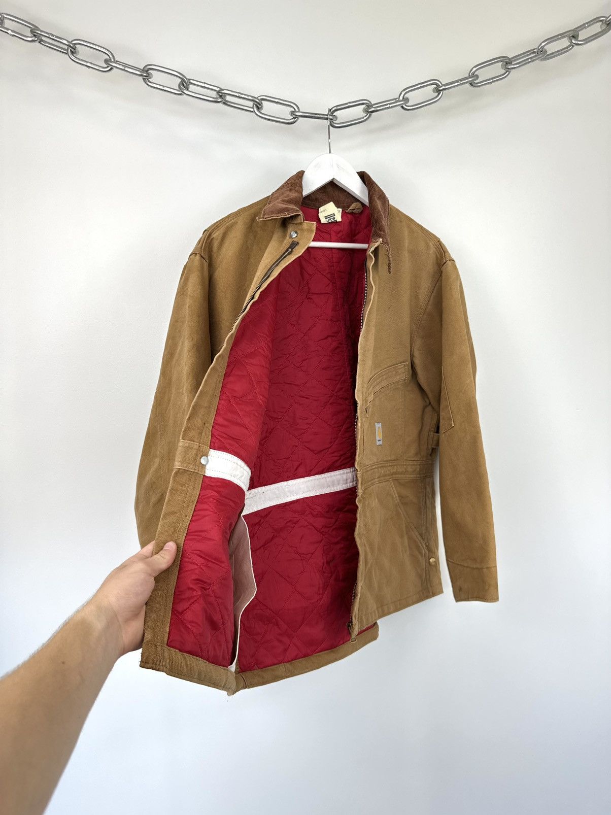 Carhartt Vintage 80s Carhartt USA Faded Utility Arctic Detroit Jacket Size US L / EU 52-54 / 3 - 15 Thumbnail