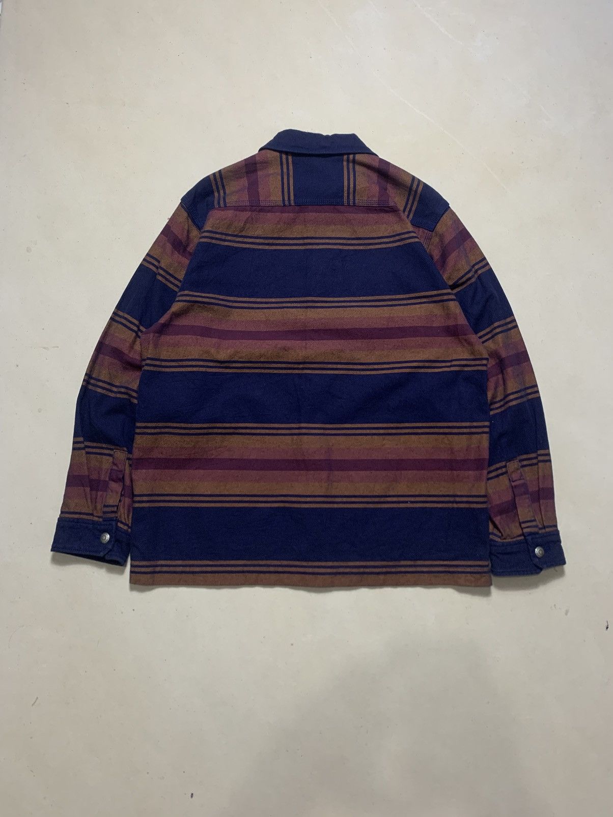 Japanese Brand Houston Union Made Concho Button Border Viyella Coverall Size US M / EU 48-50 / 2 - 7 Thumbnail