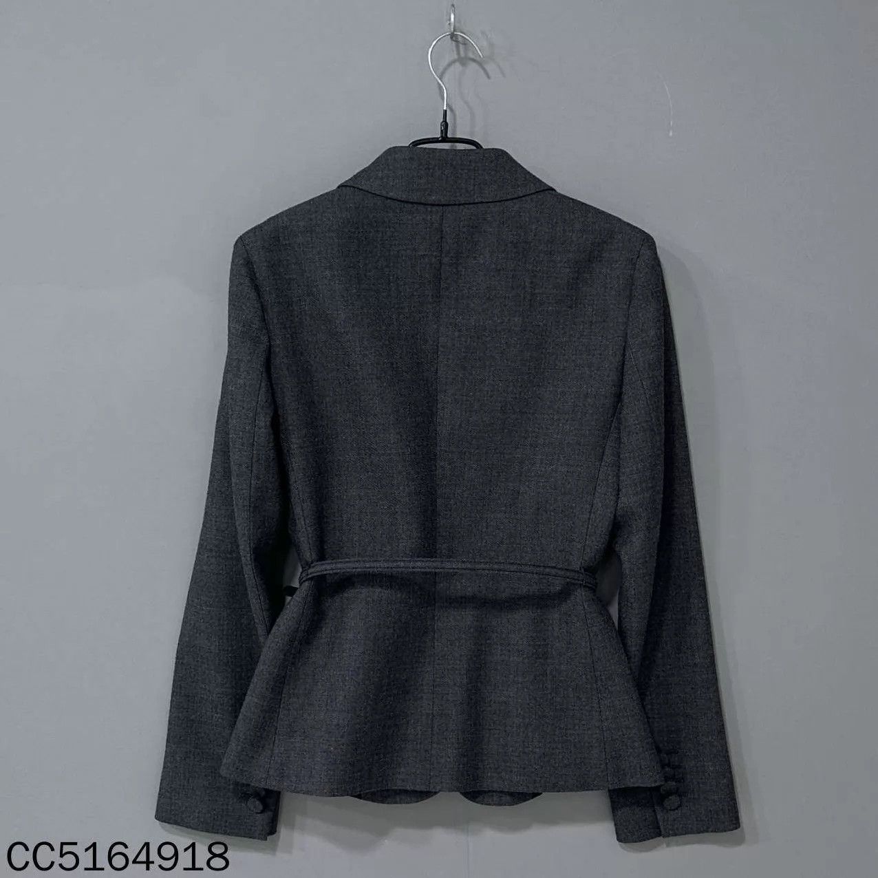 Gucci GUCCI peak lapel single-breasted belted logo blazer 40 Size S / US 4 / IT 40 - 3 Thumbnail
