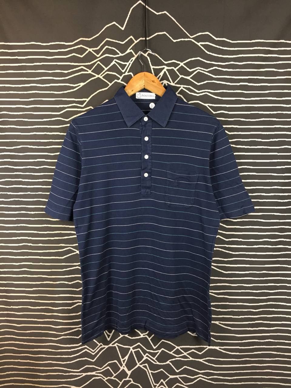 The Masters Vtg Masters Golf Retro Sportswear Striped Pocket Polo Shirt Size US M / EU 48-50 / 2 - 2 Thumbnail