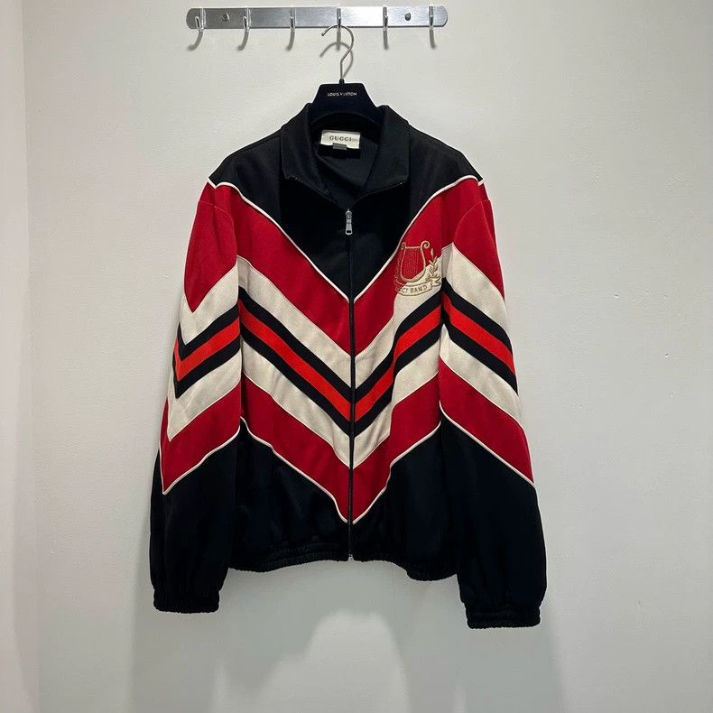 Gucci Gucci Red and Black Embroidered Jacket Size US L / EU 52-54 / 3 - 1 Thumbnail