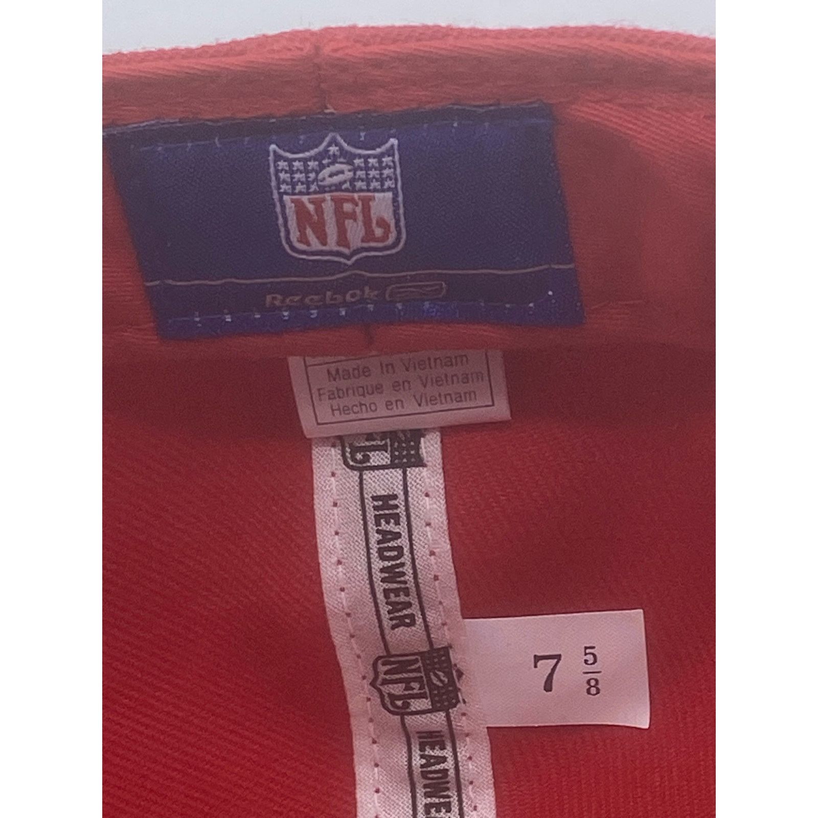Reebok Vtg Reebok x NFL KC Chiefs Fitted Hat 7 5/8 NWT Y2K Deadstoc Size ONE SIZE - 2 Thumbnail