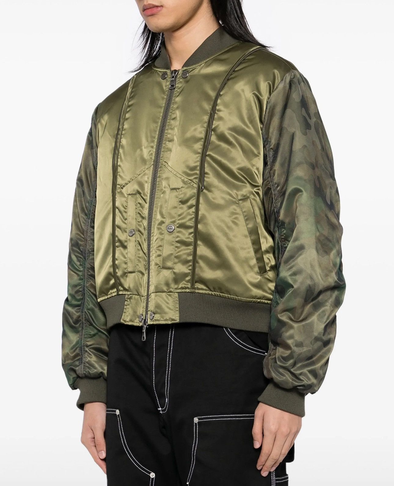 Andersson Bell Andersson Bell Camo Mesh Sleeve Bomber Jacket Size US L / EU 52-54 / 3 - 2 Thumbnail