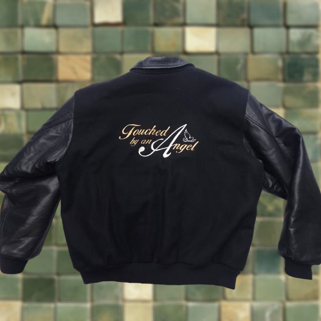 VINTAGE Golden Bear Varsity Jacket XL Black Wool USA 80s 90s Classic Mens