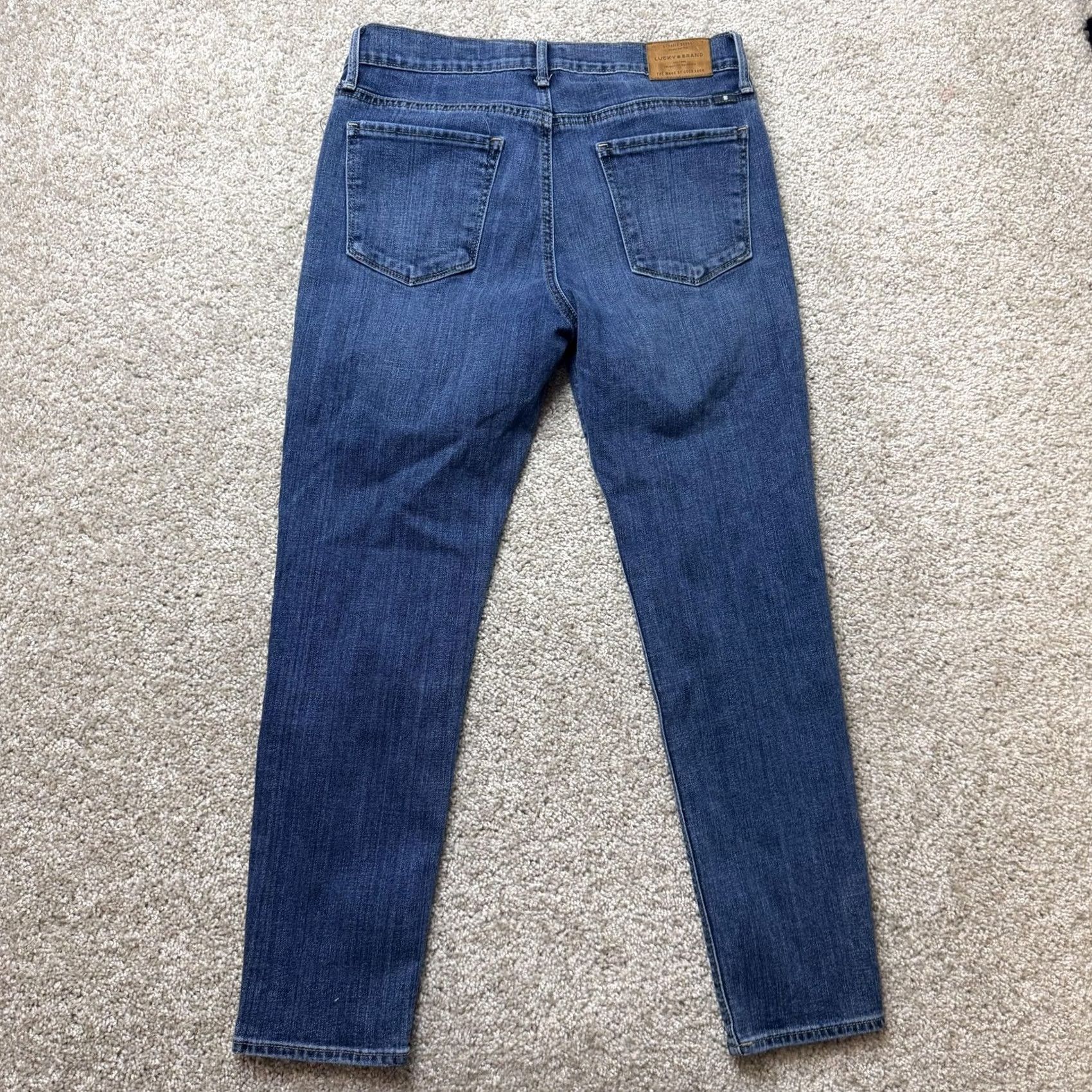 Lucky Brand Lucky Brand Brooke Crop Skinny Jeans Womens 8/29 Med Wash Blue Stretch Denim Size 30" / US 8 / IT 44 - 7 Thumbnail