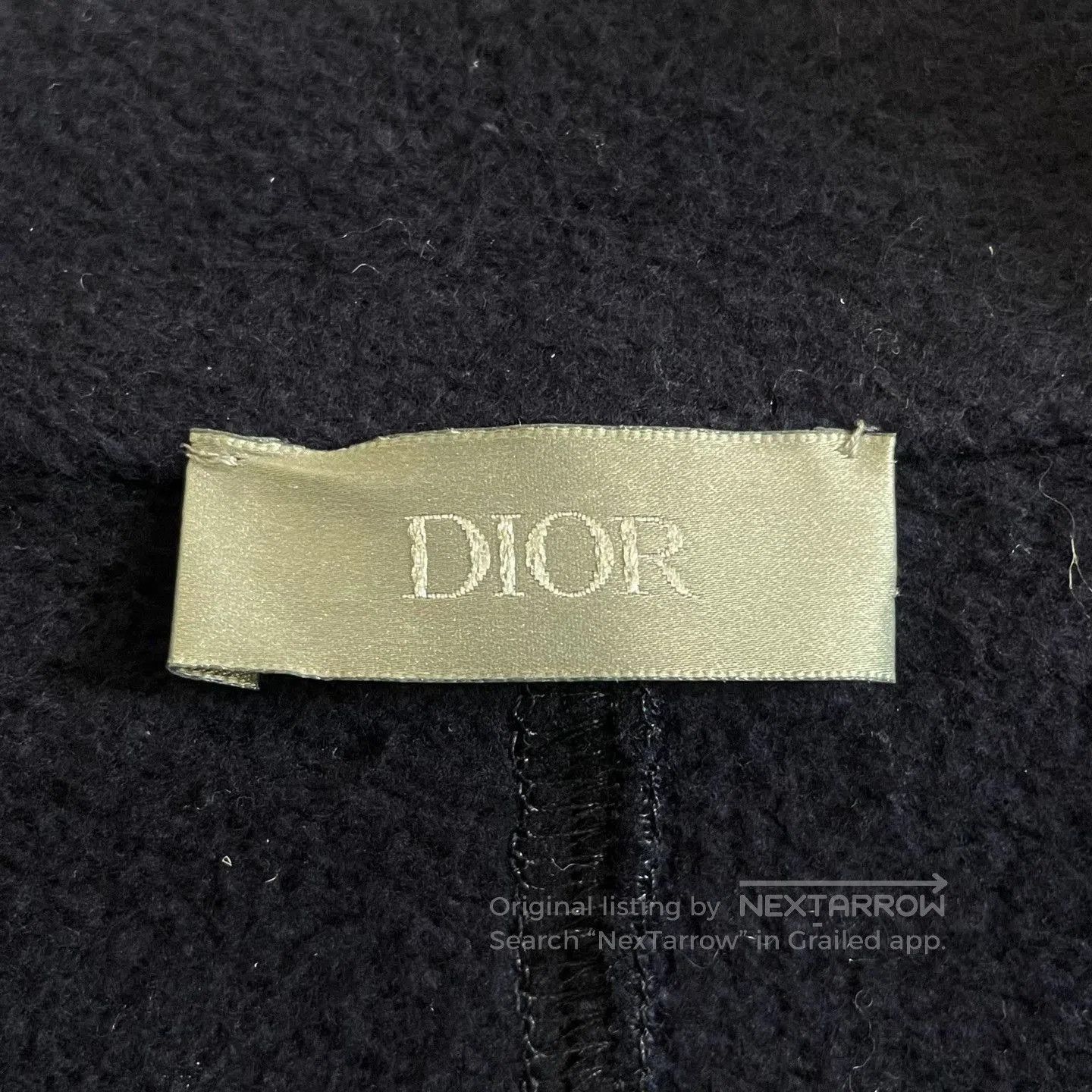 Dior Dior Navy Embroidered Sweatshirt. Size US L / EU 52-54 / 3 - 5 Thumbnail