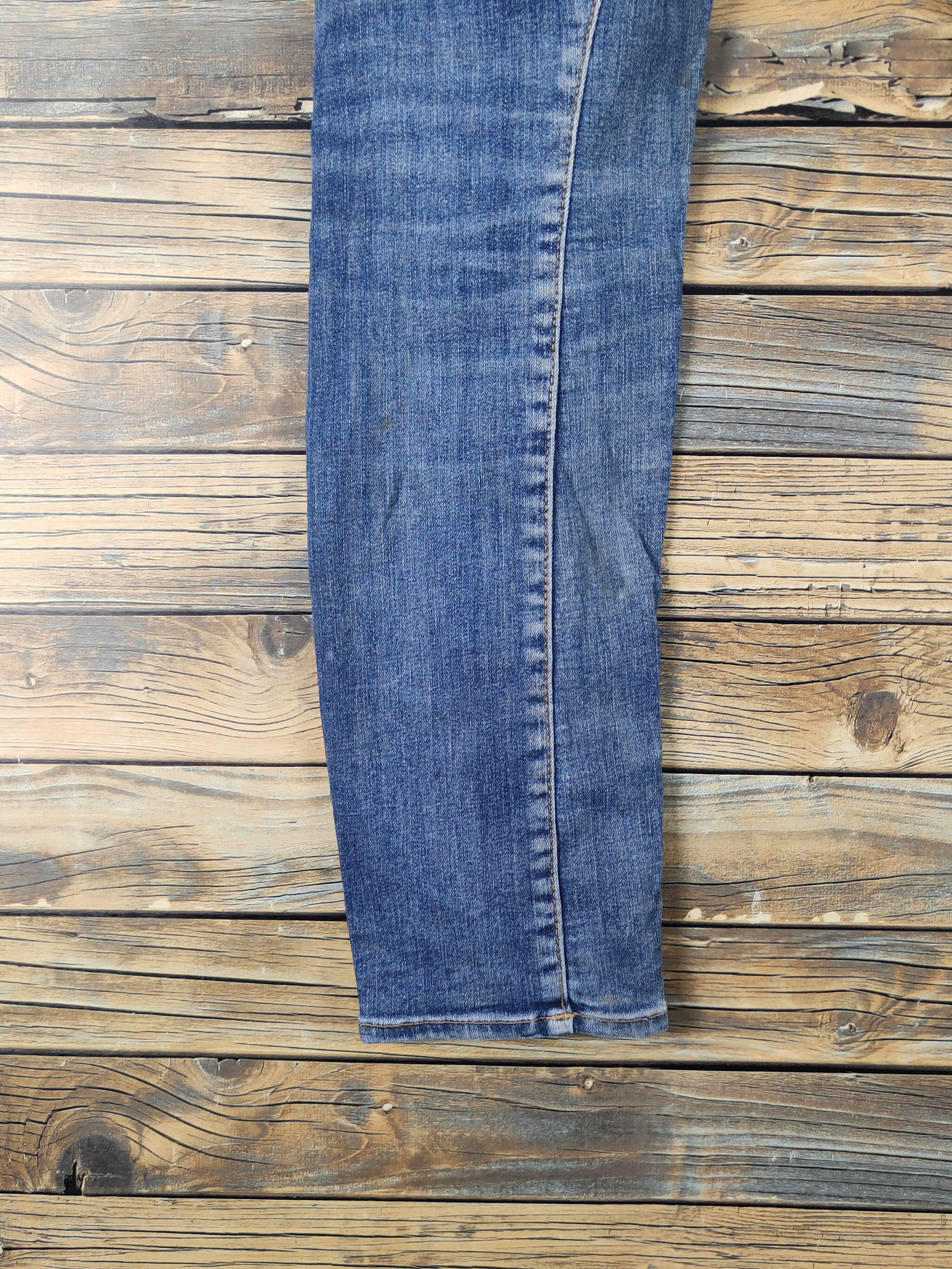 Japanese Brand Evenriver Blue utiltiy Distressed Ripped denim Jeans #W2076 Size US 33 - 9 Thumbnail