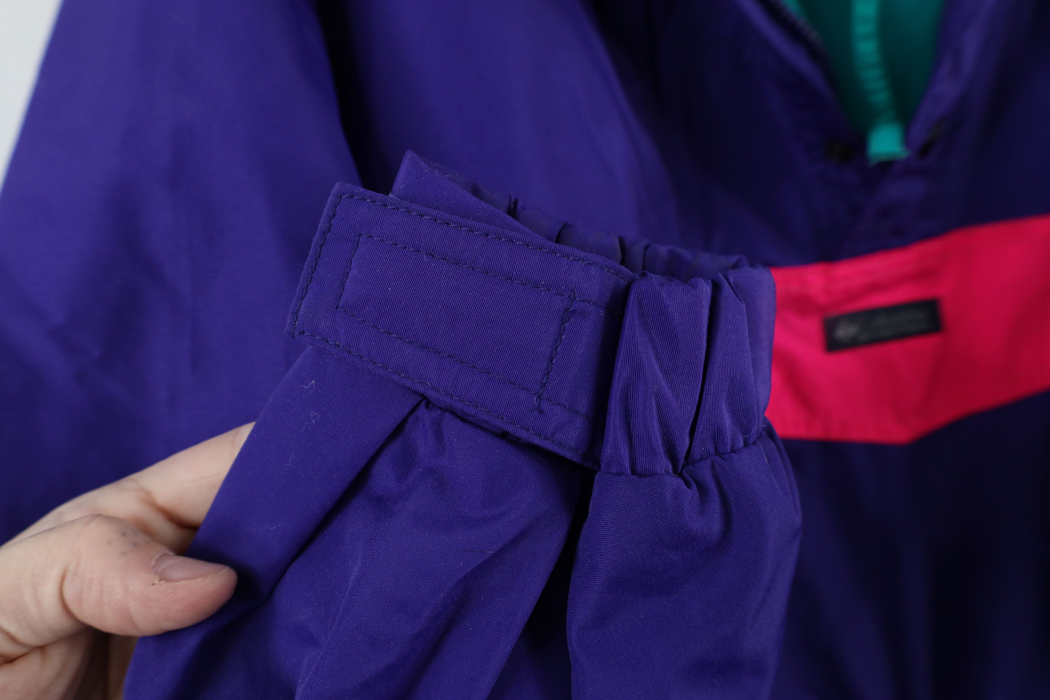 Columbia Vintage 90s Columbia Hooded Half Zip Pullover Jacket Purple Size US S / EU 44-46 / 1 - 11 Thumbnail
