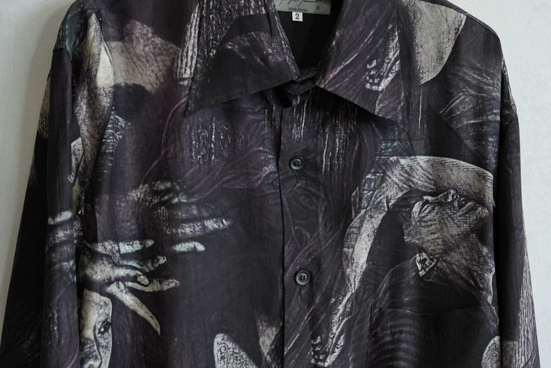 Yohji Yamamoto Yohji Yamamoto22 AWBekshinsky Scarf Collar Shirt 2503-Nexta Size US M / EU 48-50 / 2 - 7 Thumbnail