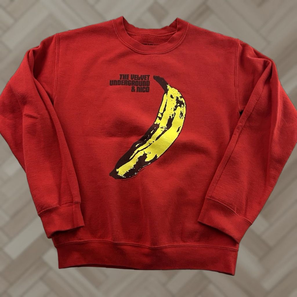 Velvet The Velvet Underground & Nico Pullover Sweatshirt Men’s Small Red Shirt Size US S / EU 44-46 / 1 - 1 Thumbnail