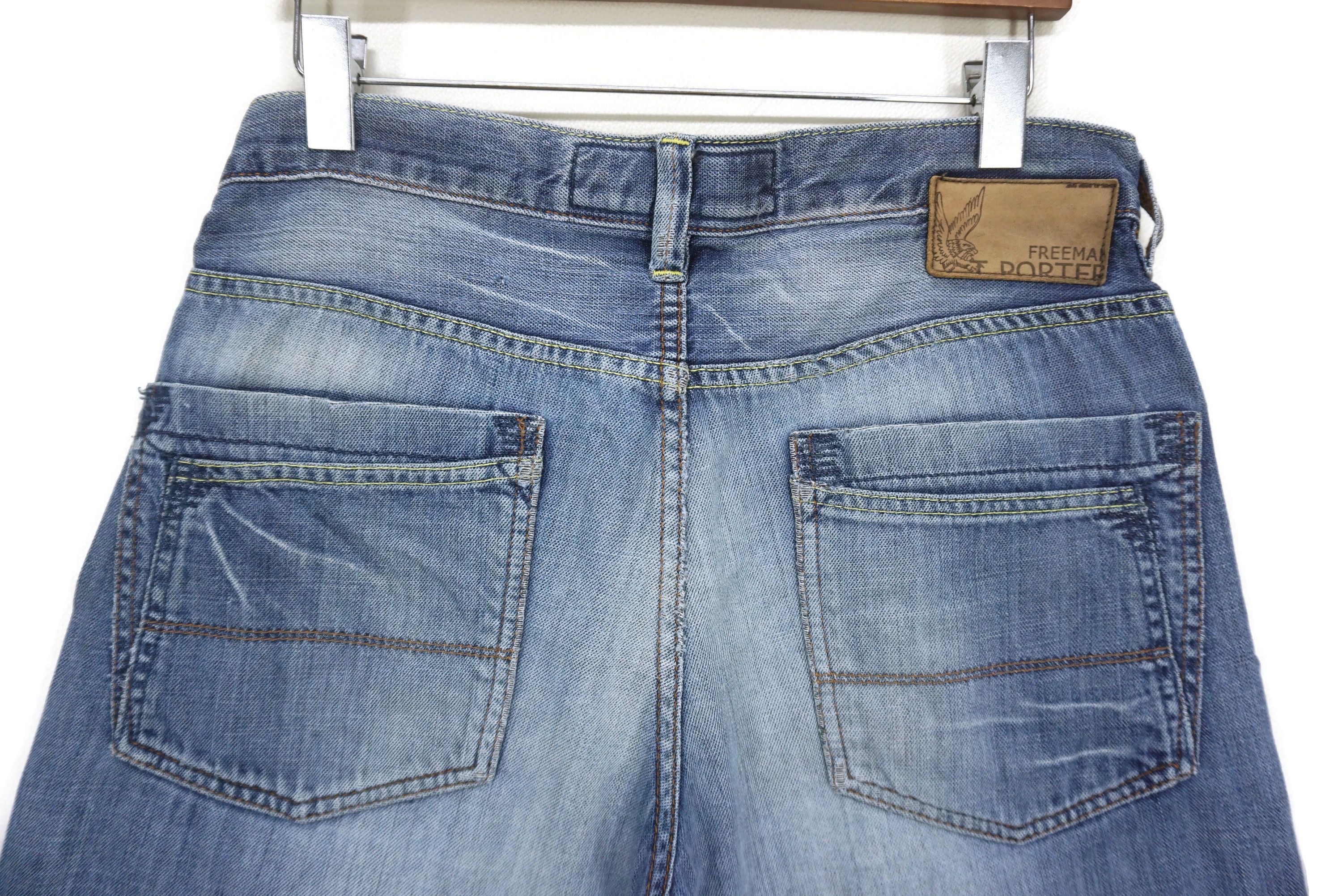 Freeman T. Porter FTP Jeans Size W33xL33.5 Low-Rise Straight-Leg Denim Size US 33 - 9 Thumbnail