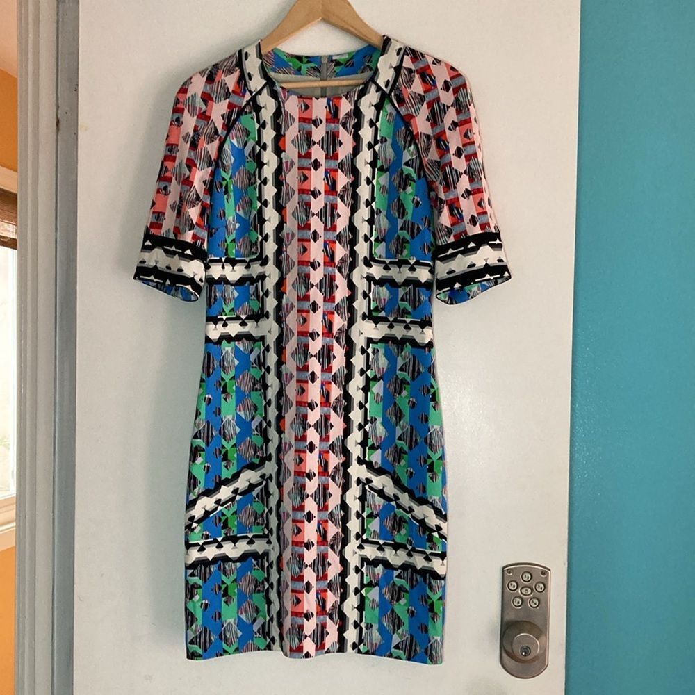 Peter Pilotto Peter Pilotto Colorful Spring Sheath Dress US Size 6 UK Size Size M / US 6-8 / IT 42-44 - 4 Thumbnail