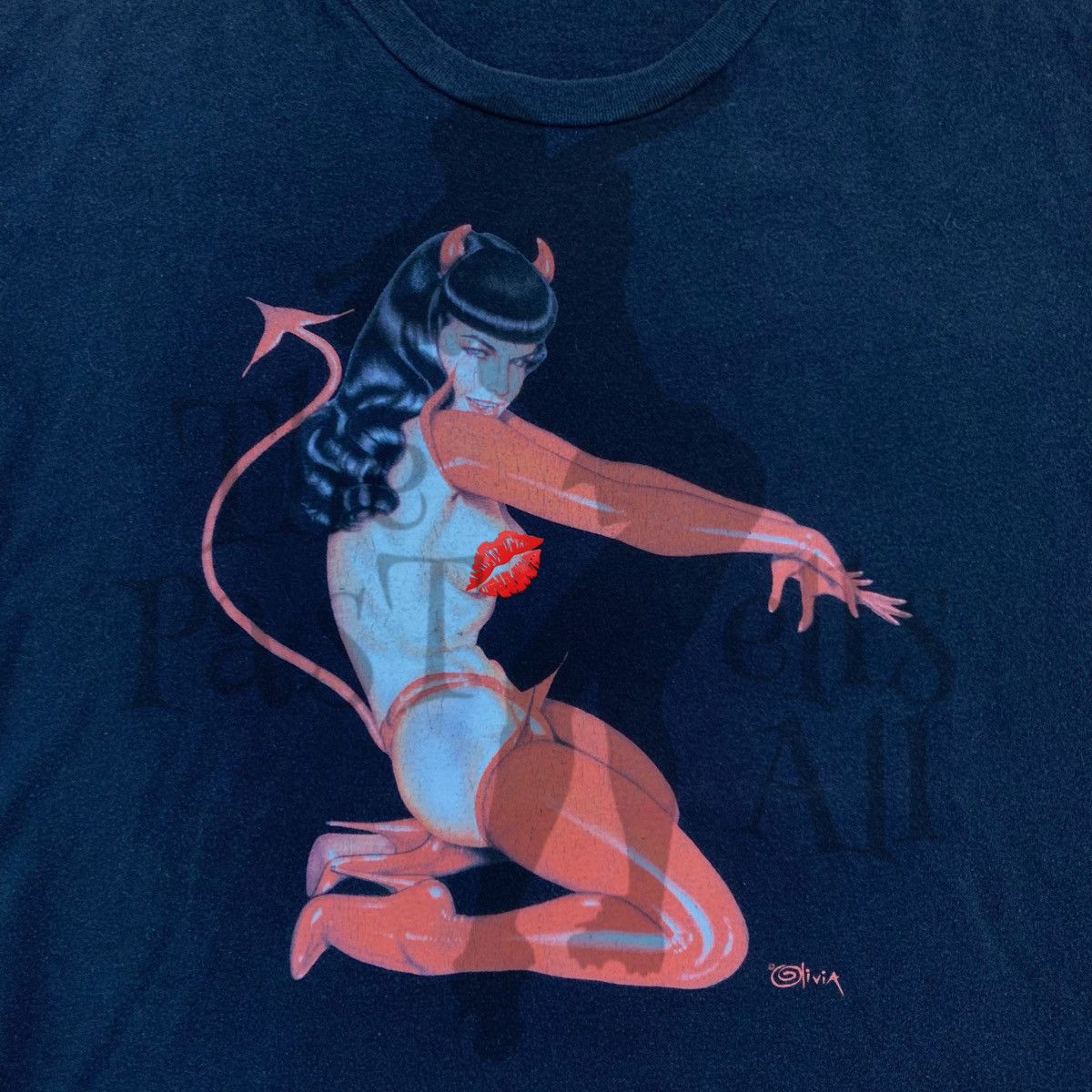 Fashion Victim × Playboy × Vintage RARE Bettie Page Hot Sauce Shirt By Fashion Victim Size US M / EU 48-50 / 2 - 2 Thumbnail