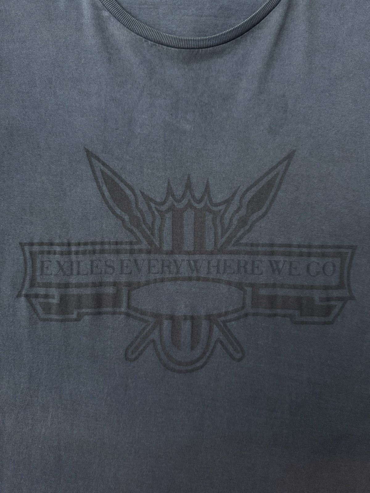 Raf Simons Raf Simons AW04 "Exiles Everywhere We Go" Overdyed Tee-Shirt Size US M / EU 48-50 / 2 - 2 Thumbnail