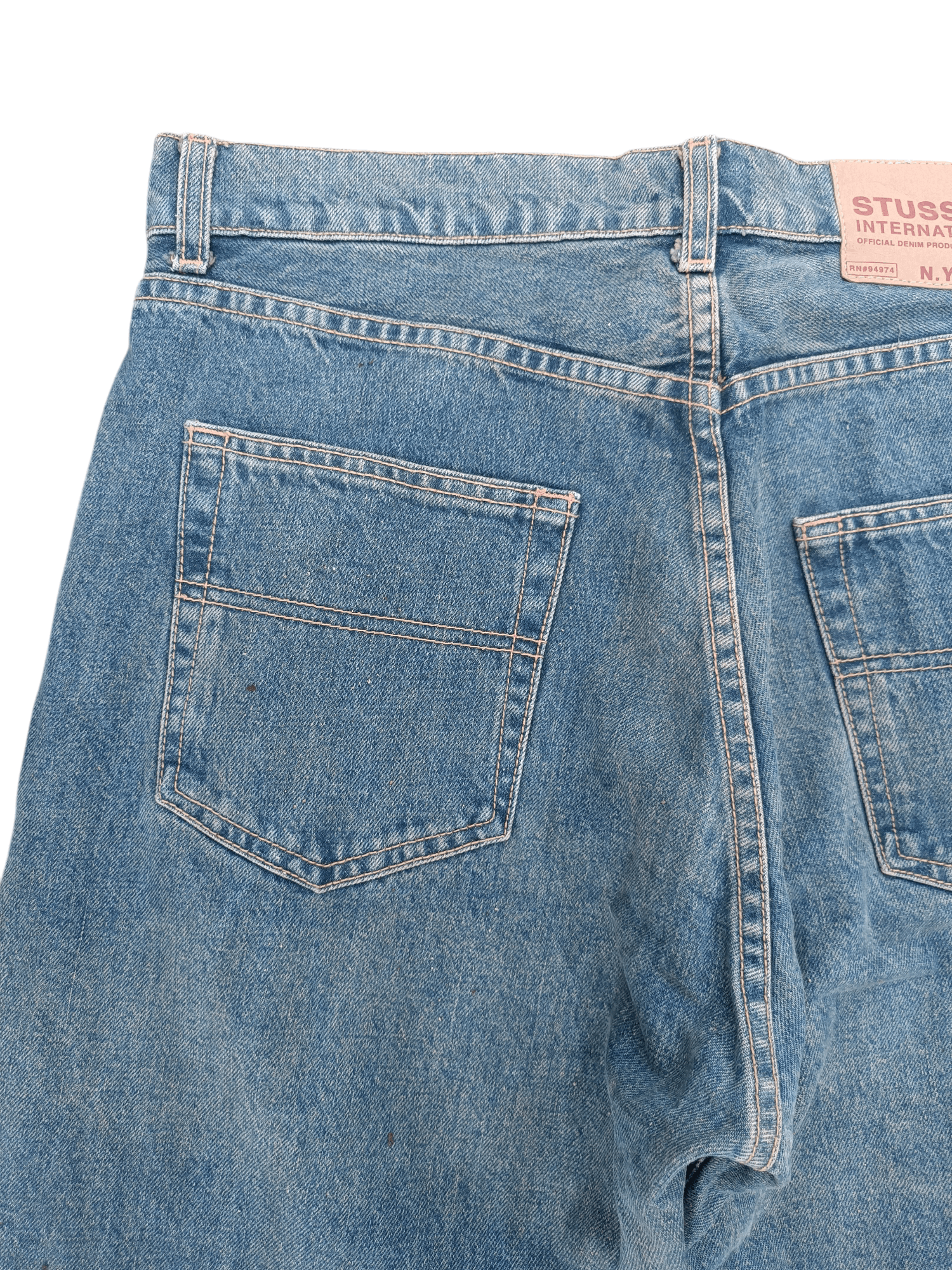 Stussy RARE Stussy International N.Y.L.T.L.A Denim Size US 34 / EU 50 - 10 Thumbnail