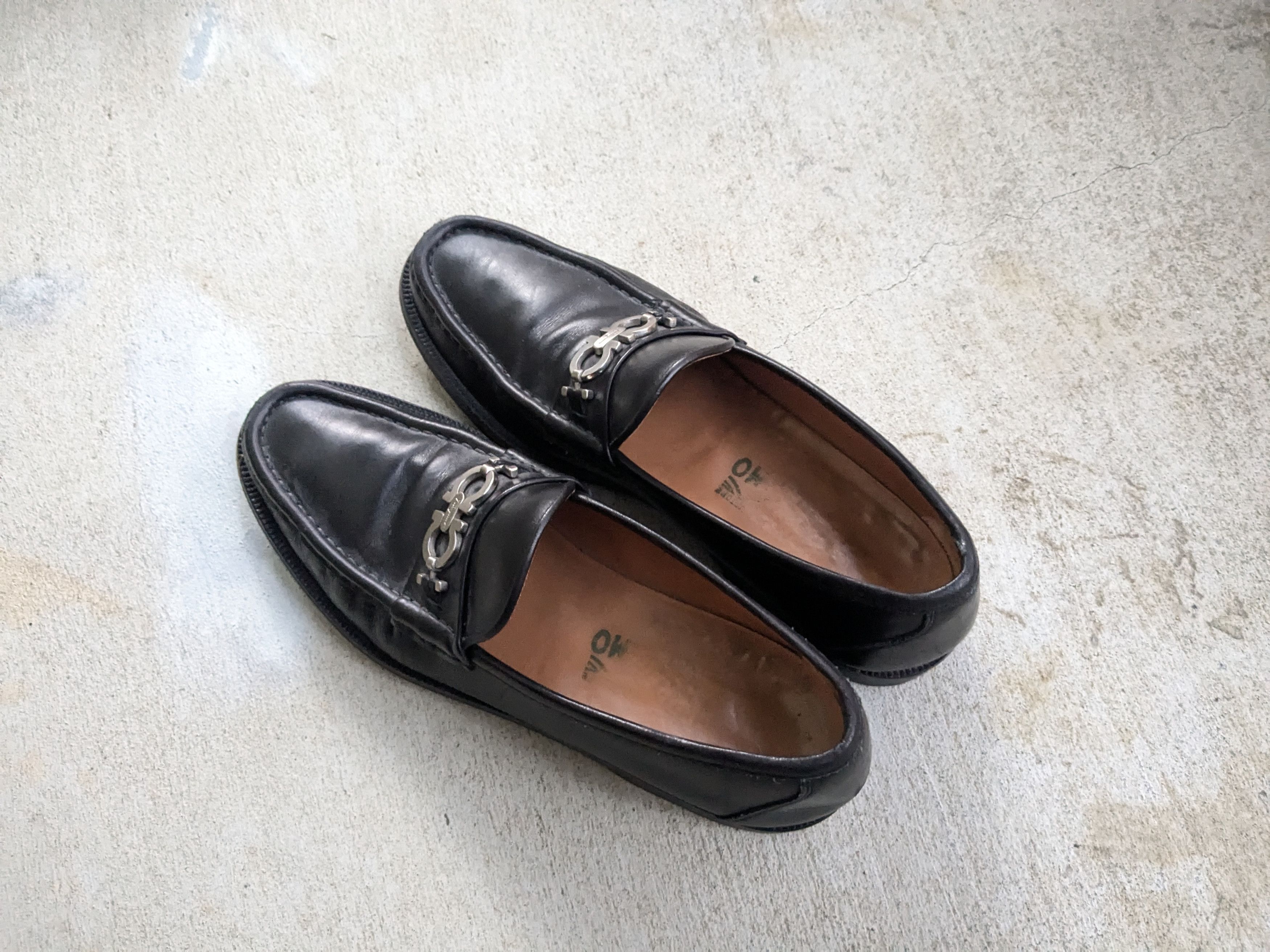 Salvatore Ferragamo Salvatore Ferragamo Loafers Black Leather 10.5 Size US 10.5 / EU 43-44 - 12 Thumbnail