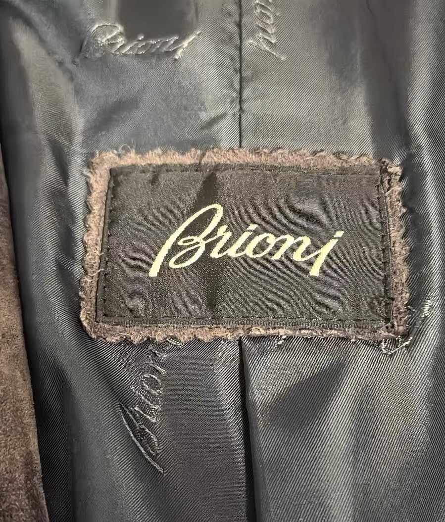 Brioni Brioni Purple Suede/Sheepskin Leather Blazer Size US L / EU 52-54 / 3 - 3 Thumbnail