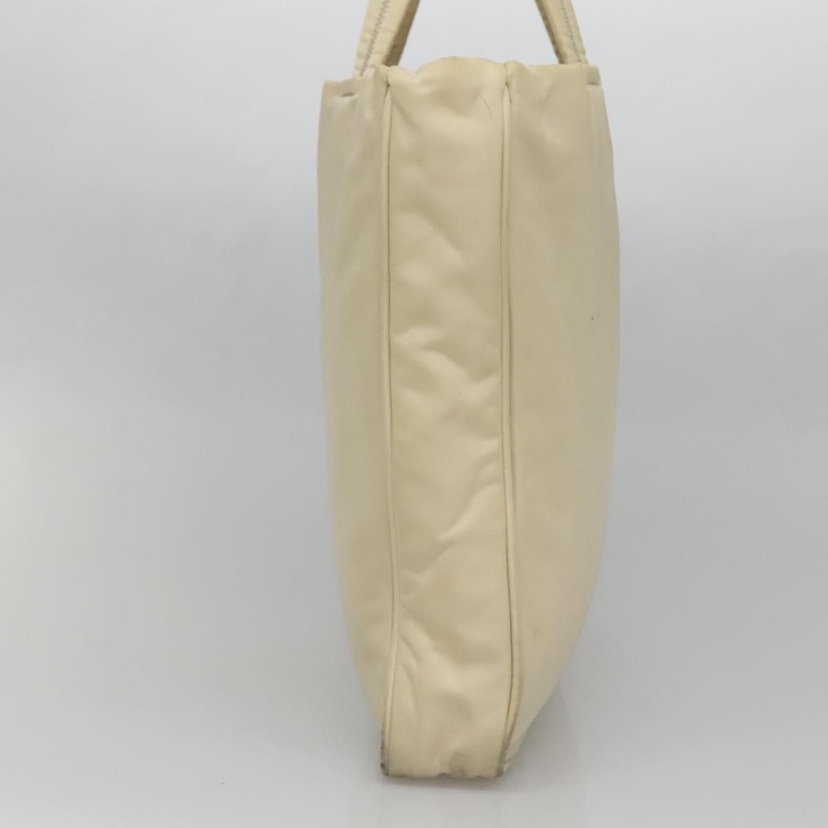 Prada PRADA Tote Bag Nylon Beige Silver Size ONE SIZE - 4 Thumbnail