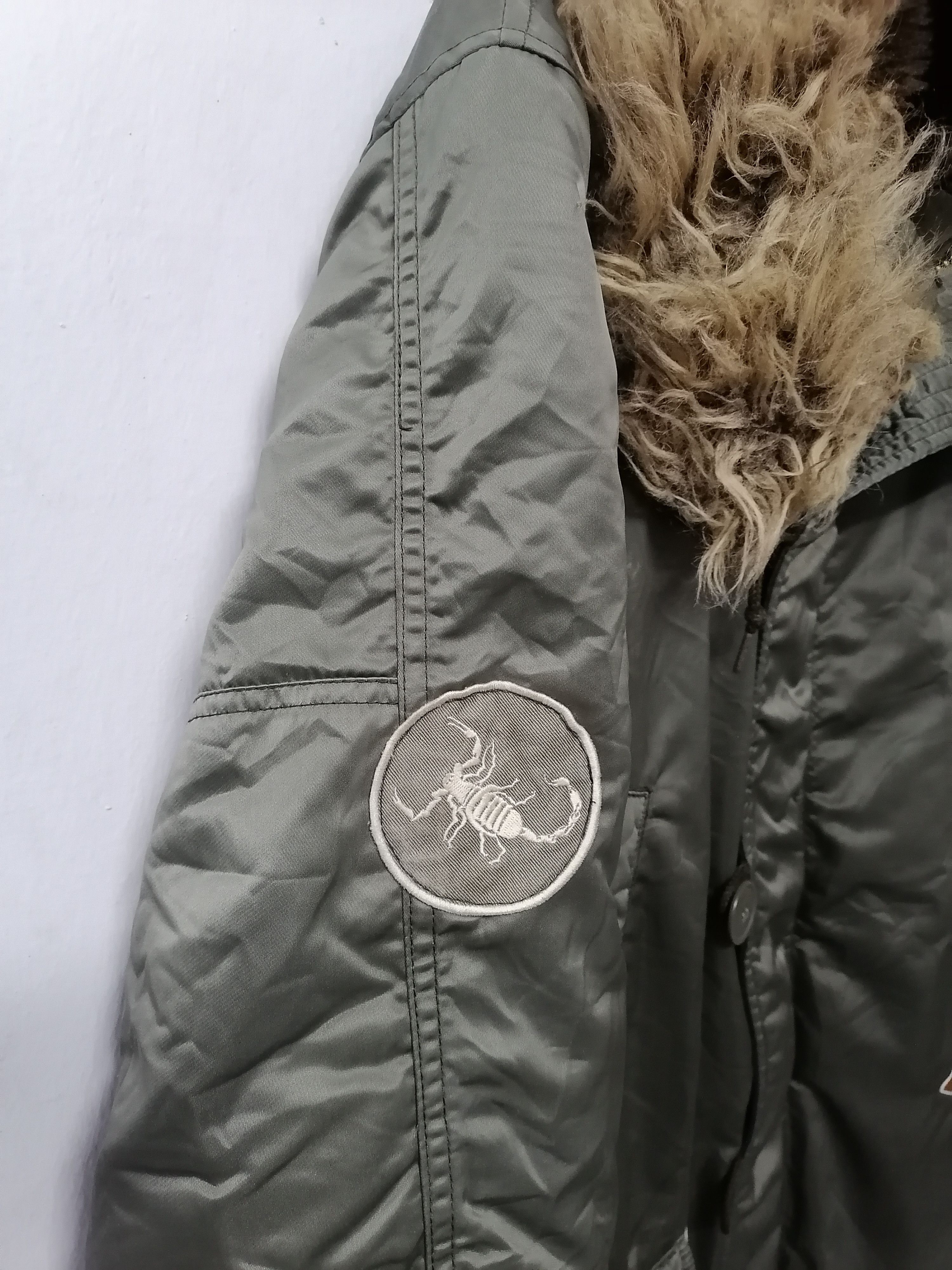 Hysteric Glamour × If Six Was Nine × Le Grande Bleu (L.G.B.) Hysteric Glamour Scorpion 'To Drunk To Fuck' Primaloft Parka Size US L / EU 52-54 / 3 - 3 Thumbnail