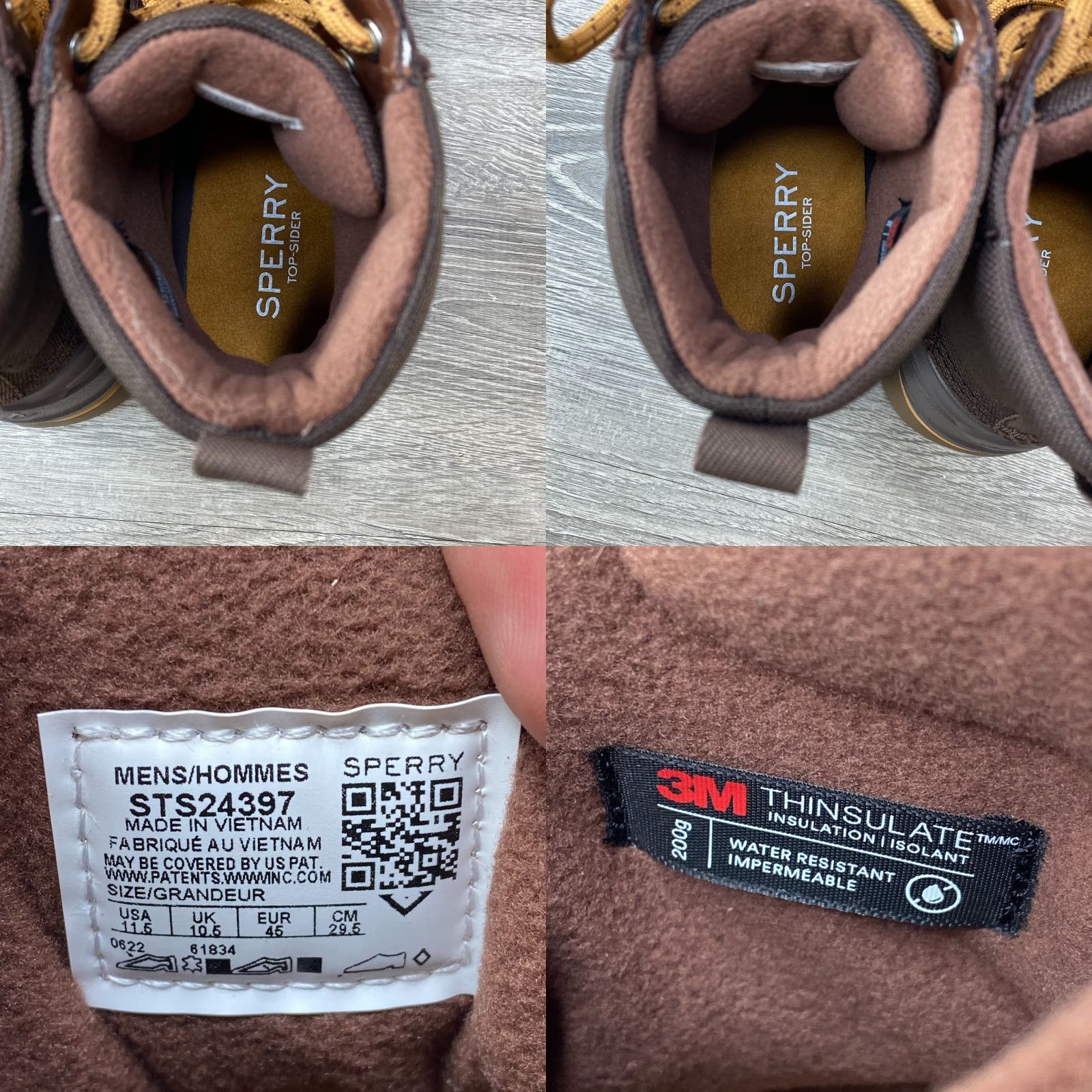 Sperry Sperry Boots Men's Cannon Insulated Waterproof Lace Up Leather Brown 11.5 Size 11.5 Shoes Navy 45 US UK Brown Top Sider Winter Mens Boots Size US 11 / EU 44 - 8 Thumbnail