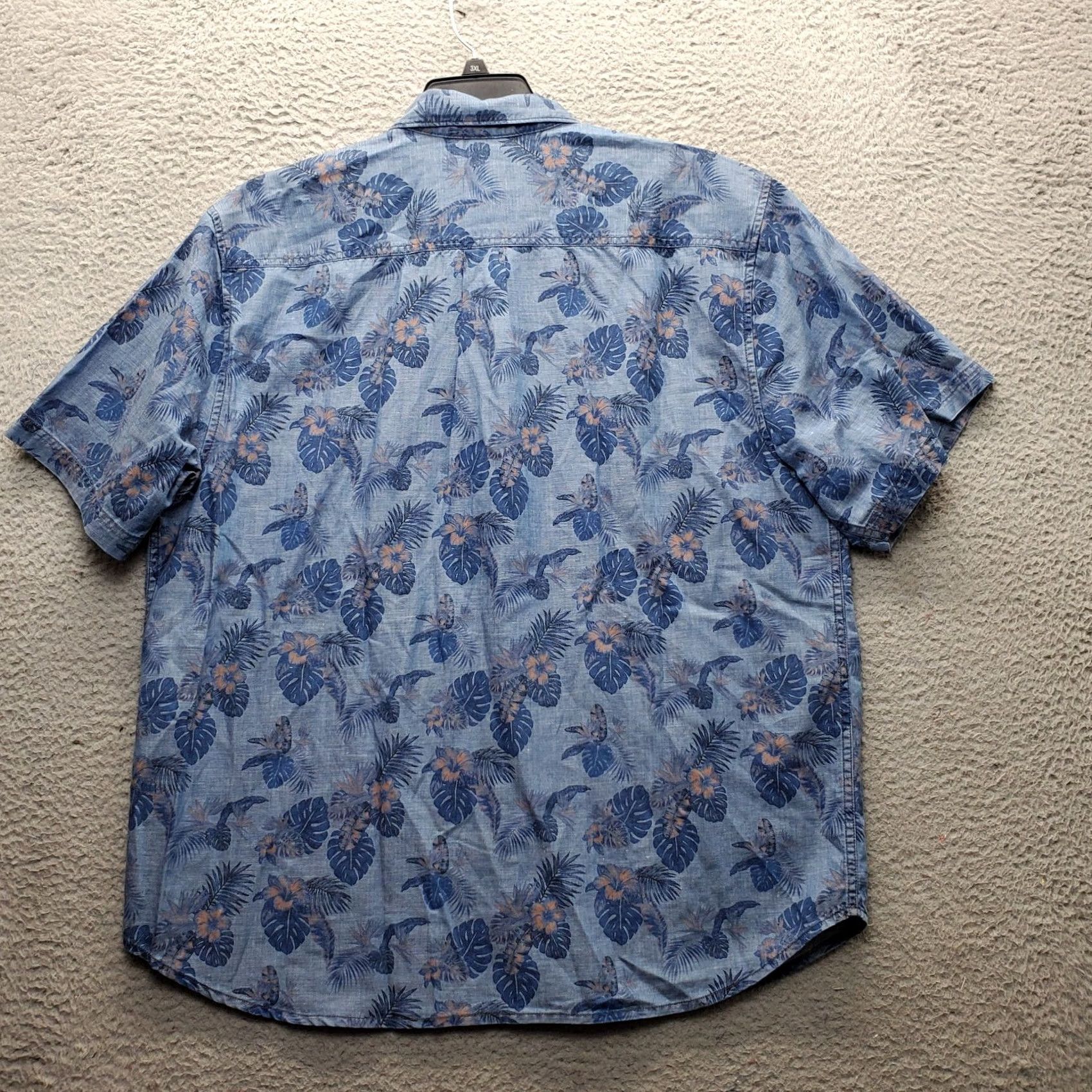 Tommy Bahama Tommy Bahama Mens XL Multi Denim Tropical Short Sleeve Button-Up Shirt Size US XL / EU 56 / 4 - 2 Thumbnail
