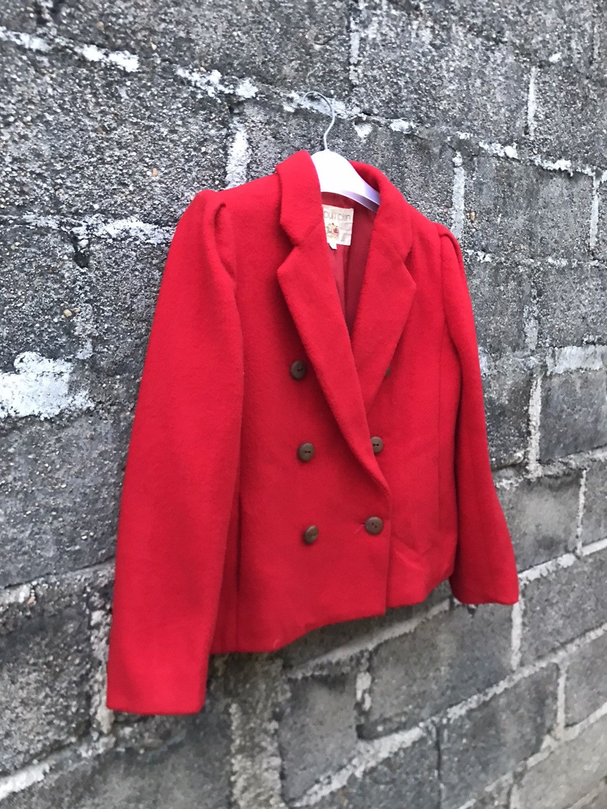 Designer × Japanese Brand × Vintage ⚡️Vintage J.b Pumpkin Wool Double Breasted Cropped Coat Size S / US 4 / IT 40 - 2 Thumbnail
