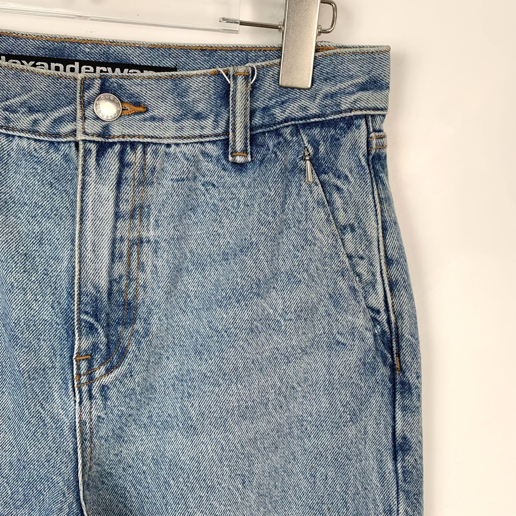 Alexander Wang Alexander Wang Womens High-Waisted Straight-Leg Jeans Size 26" / US 2 / IT 38 - 9 Thumbnail