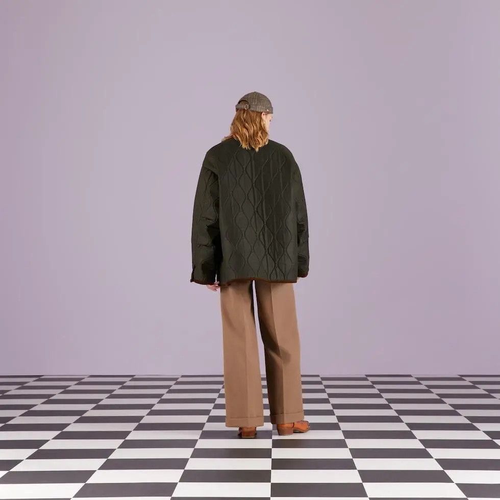 Gucci o1w1db10525 Quilted Cotton Jacket in Green Size US L / EU 52-54 / 3 - 4 Thumbnail