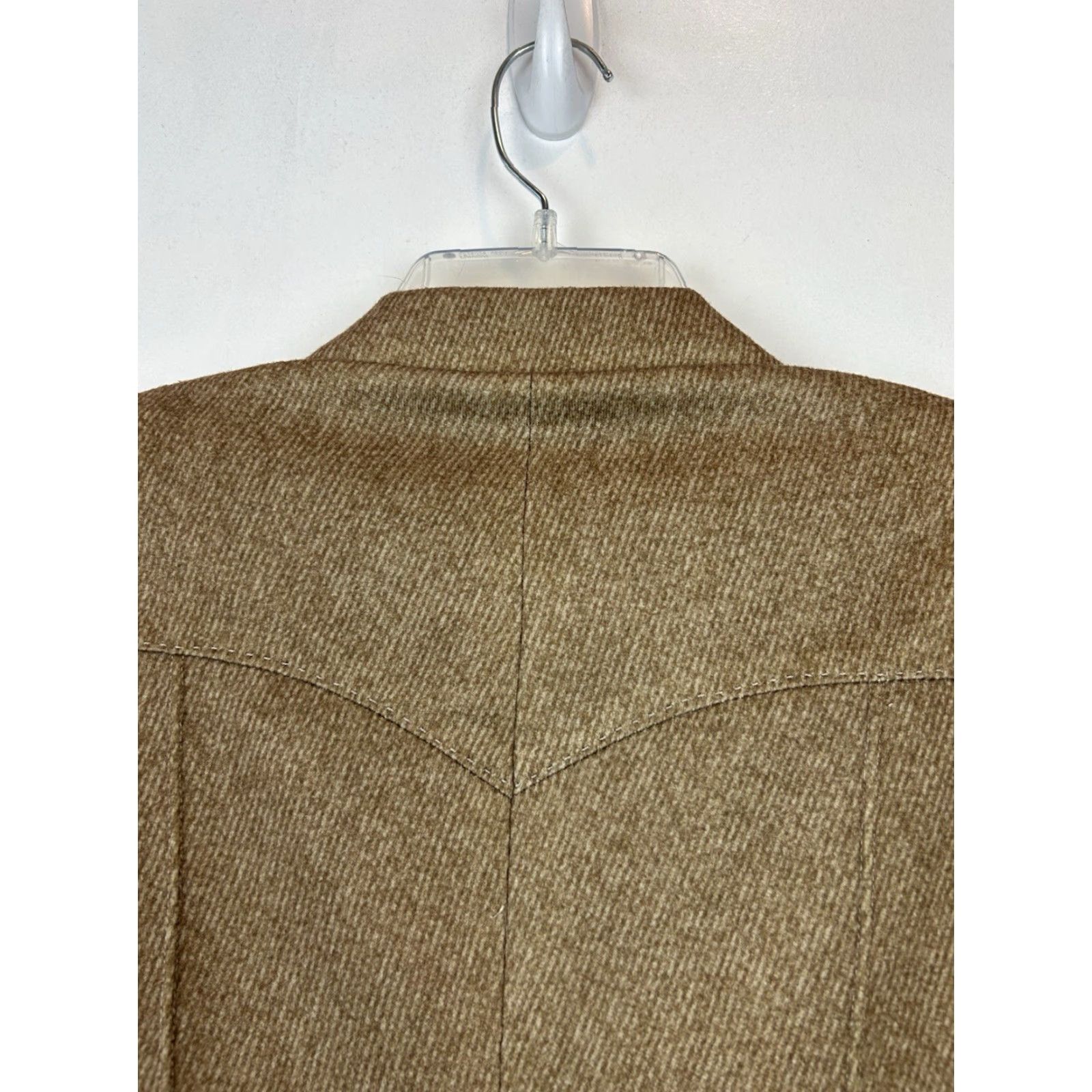 Vintage VINTAGE Western Blazer Sport Coat Mens S Beige Tweed Jacket Rodeo Read" Size 36R - 4 Thumbnail
