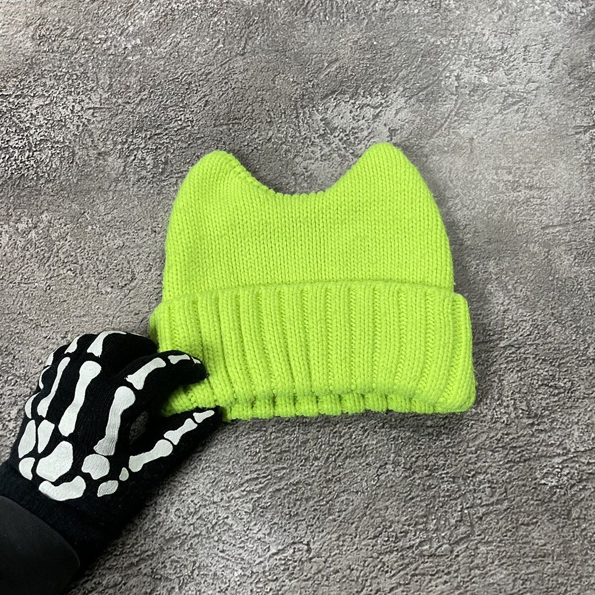 Vintage Vintage 90s Alt Beanie Mohair Ushanka Faux American VTg Size ONE SIZE - 2 Thumbnail