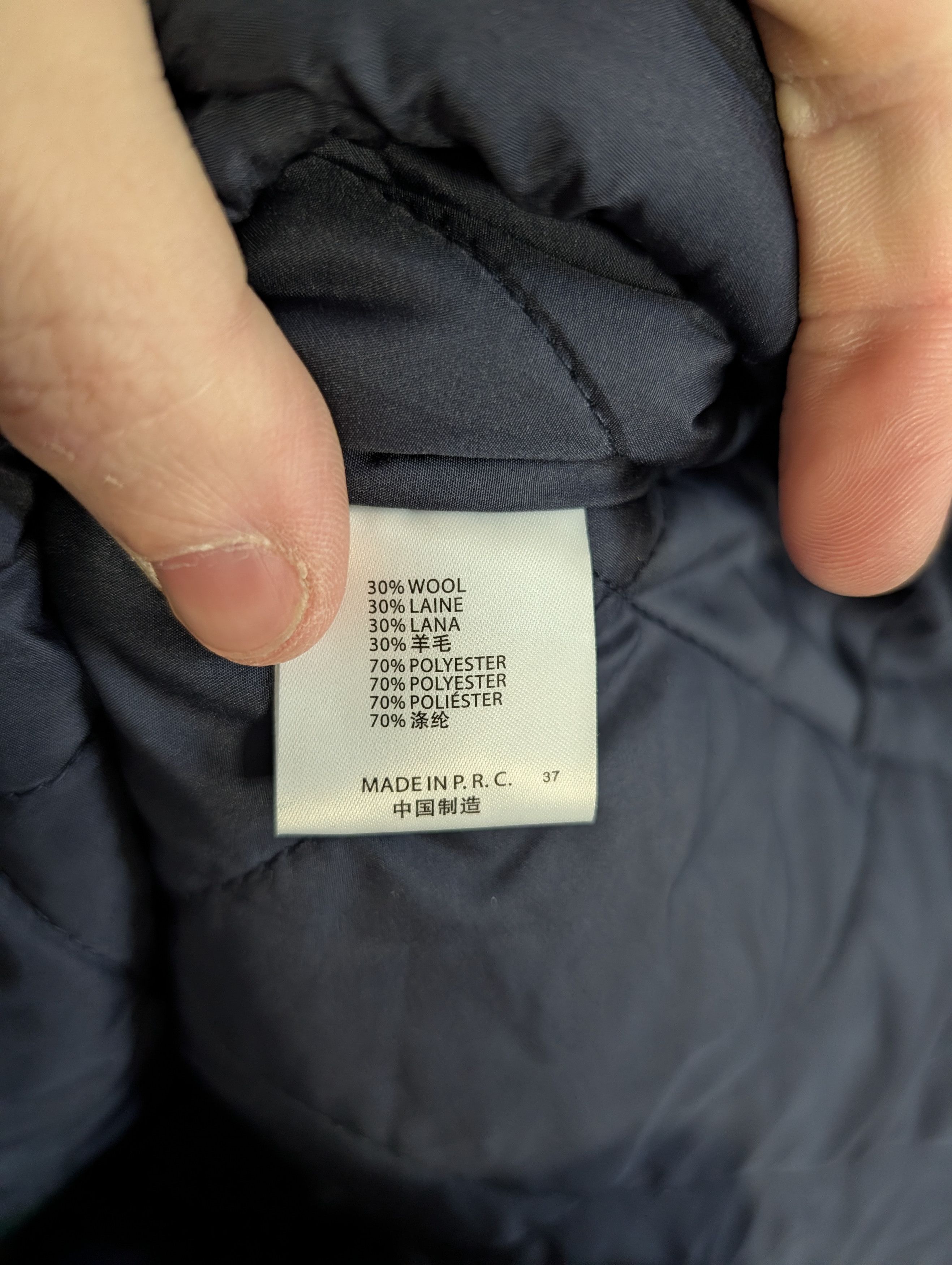 Brandy Melville Green wool quilted lining boyfriend fit short jacket Size ONE SIZE - 11 Thumbnail