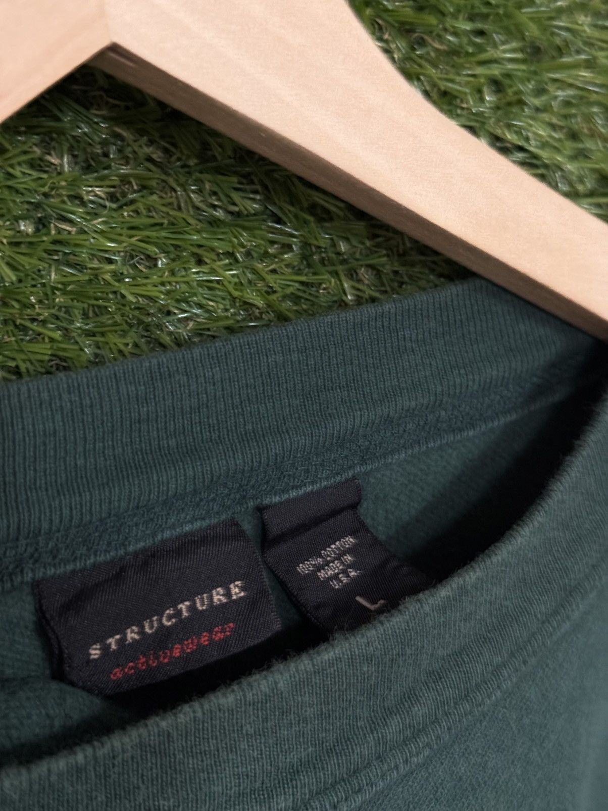 Structure Vintage Structure Heavyweight Forest Green Sweatshirt Large Size US L / EU 52-54 / 3 - 3 Thumbnail