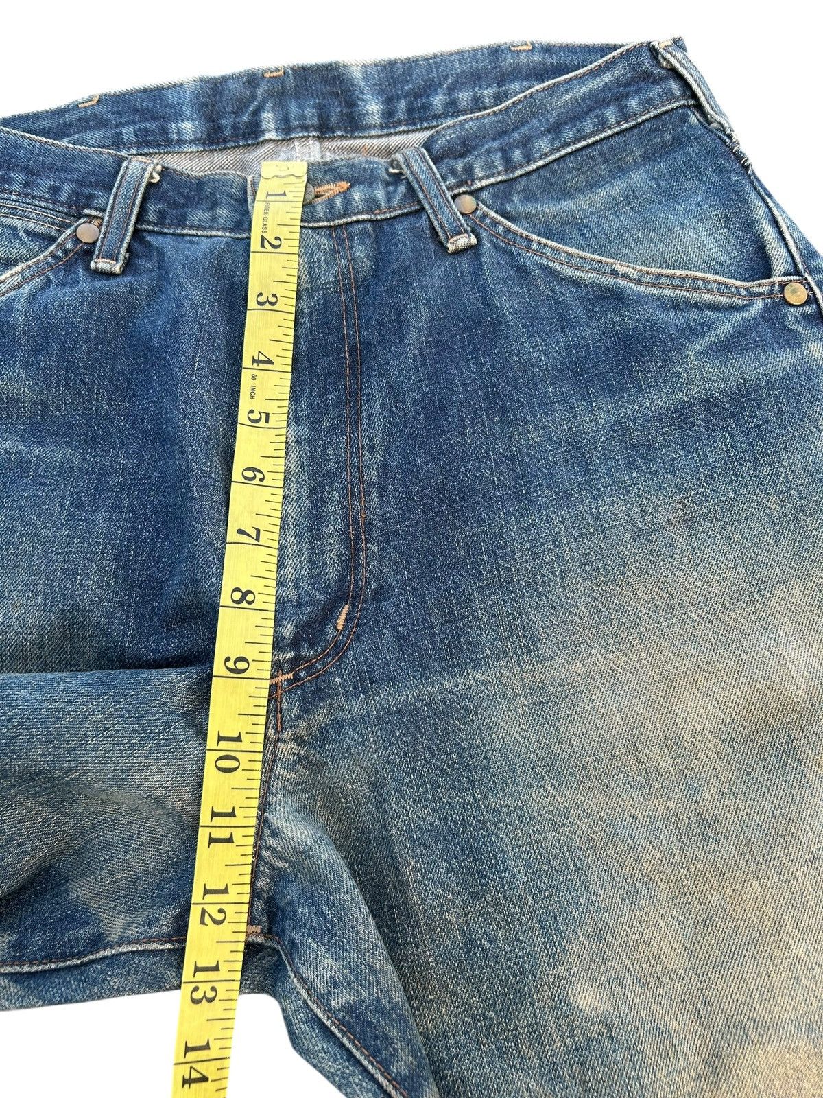 Japanese Brand × Kapital × Vintage Wrangler Selvedge Baggy Vintage Distressed Denim jeans Size US 30 / EU 46 - 22 Thumbnail