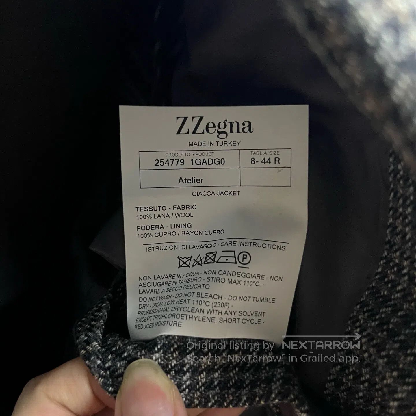 Ermenegildo Zegna Ermenegildo Zegna Wool long-sleeved blazer| Size 46R - 3 Thumbnail