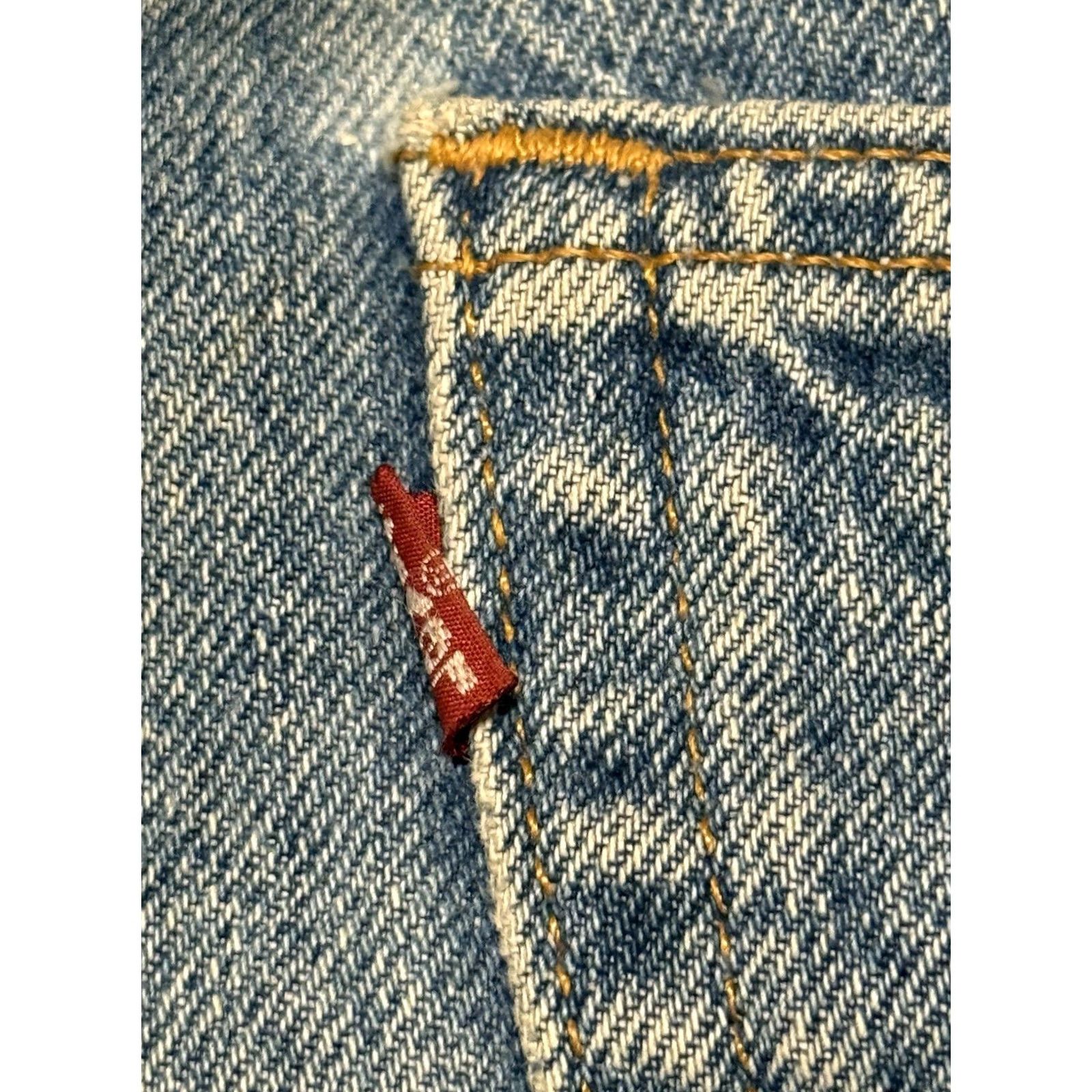 Levi's VINTAGE Levi’s 517 Bootcut Jeans 34x36 Men 32x34 Medium Wash USA 1298 Denim 5-Pocket Logo Zipper Button Cotton Slim Regular Inseam 34” Size US 32 / EU 48 - 6 Thumbnail