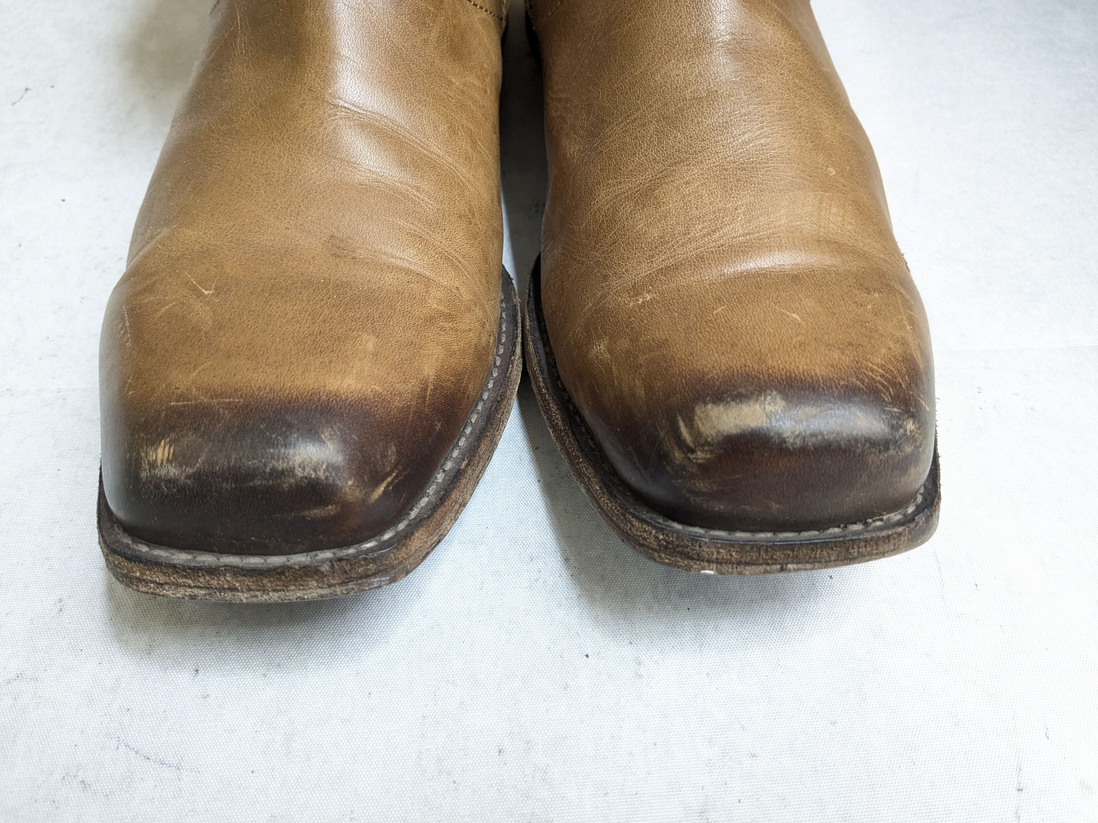 Frye Frye Engineer Boots 10 D Brown Leather Buckle Size US 10 / EU 43 - 4 Thumbnail