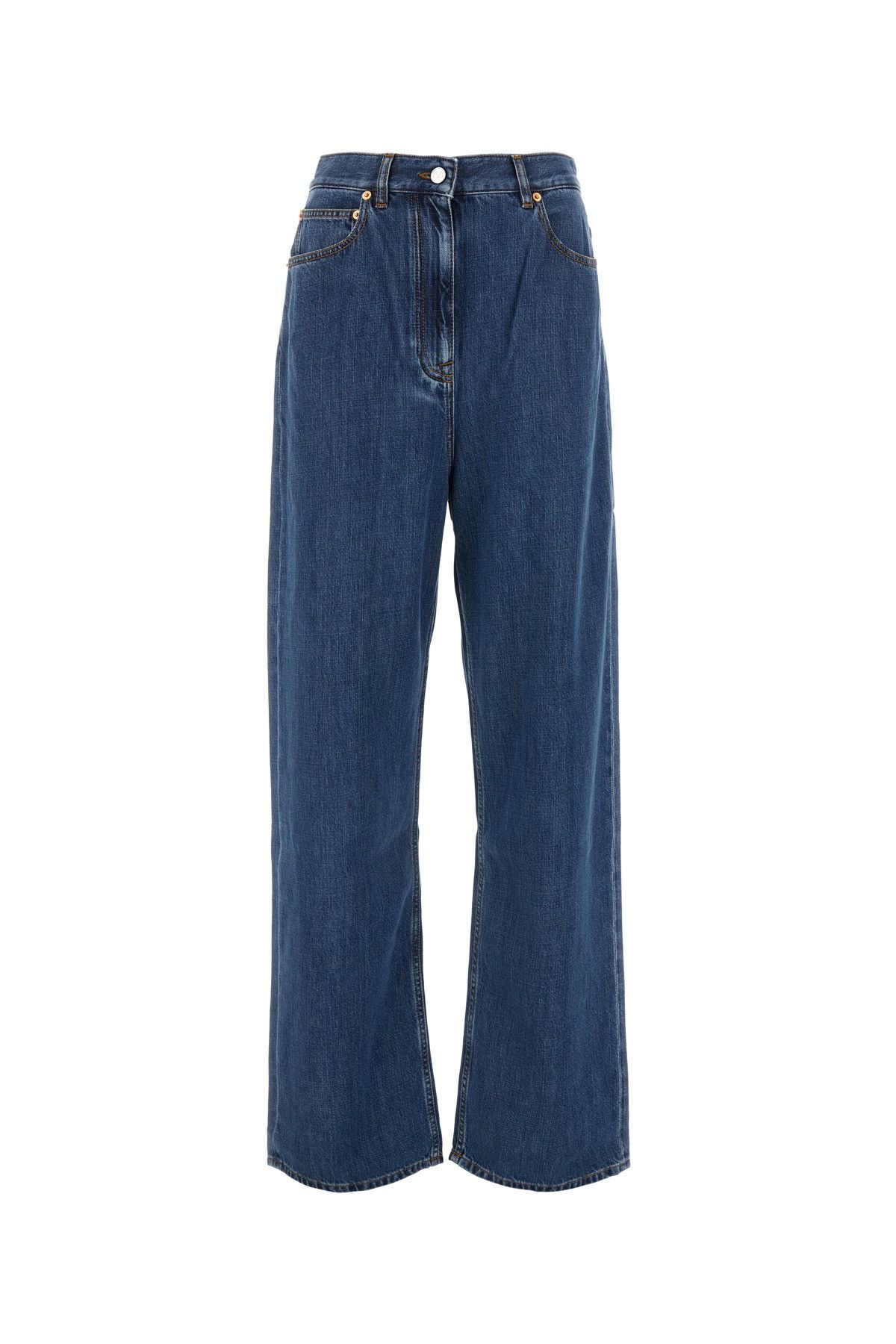 Valentino Denim Wide-Leg Jeans Size 27" / US 4 / IT 40 - 1 Thumbnail