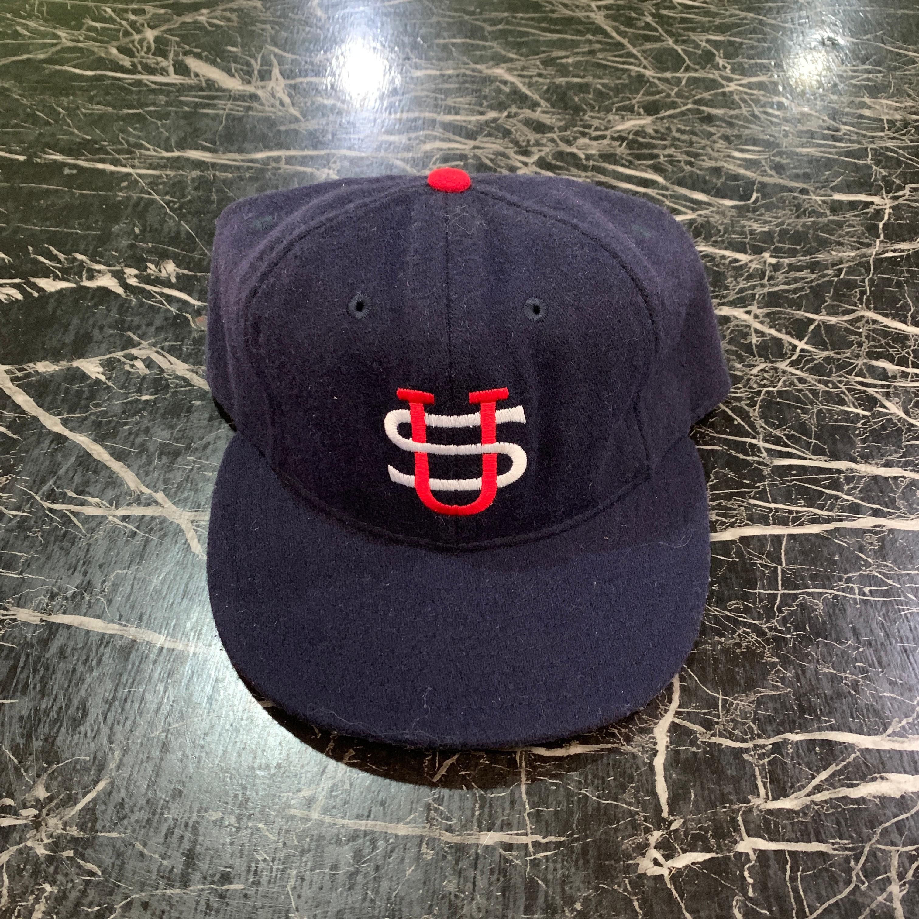 Vintage 💥Vintage Ebbets Field Flannel US Logo Fitted Cap Size ONE SIZE - 1 Thumbnail