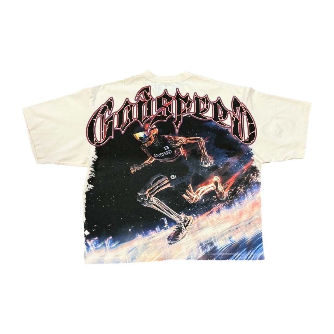 Godspeed Run Club Bone Tee Size US S / EU 44-46 / 1 - 1 Thumbnail