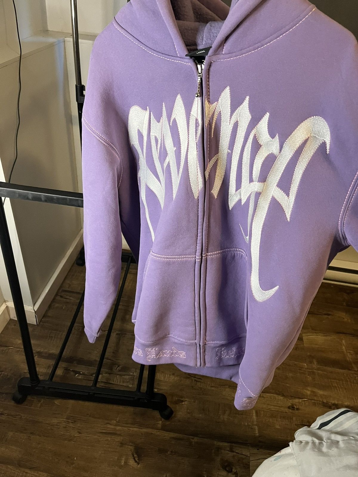 Revenge × Streetwear Revenge Purple Zip Hoodie | Grailed