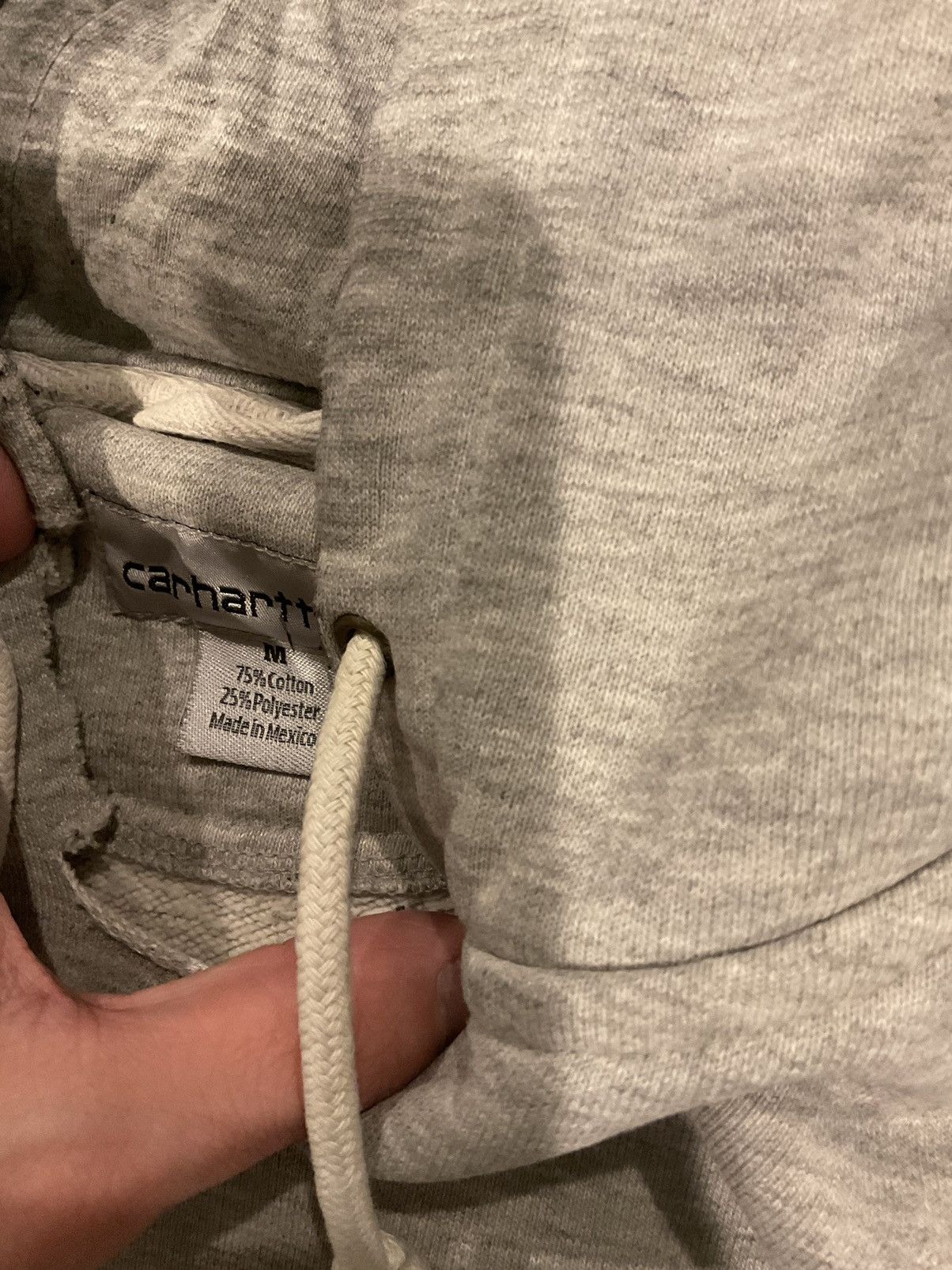 Carhartt × Vintage Vintage Grey Carhartt hoodie sweatshirt Size US M / EU 48-50 / 2 - 3 Thumbnail